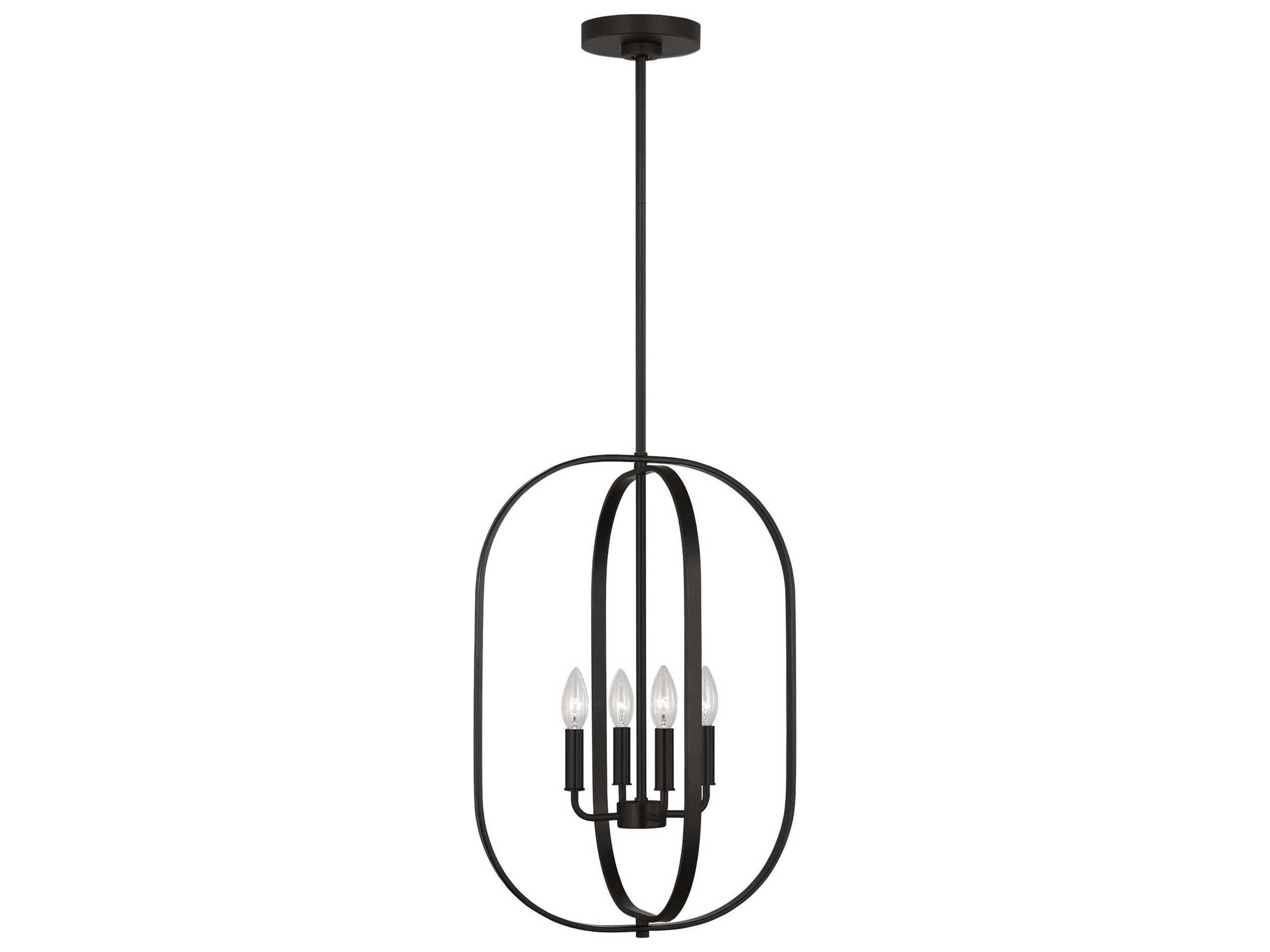 Loretto 4-Light Midnight Black Chandelier