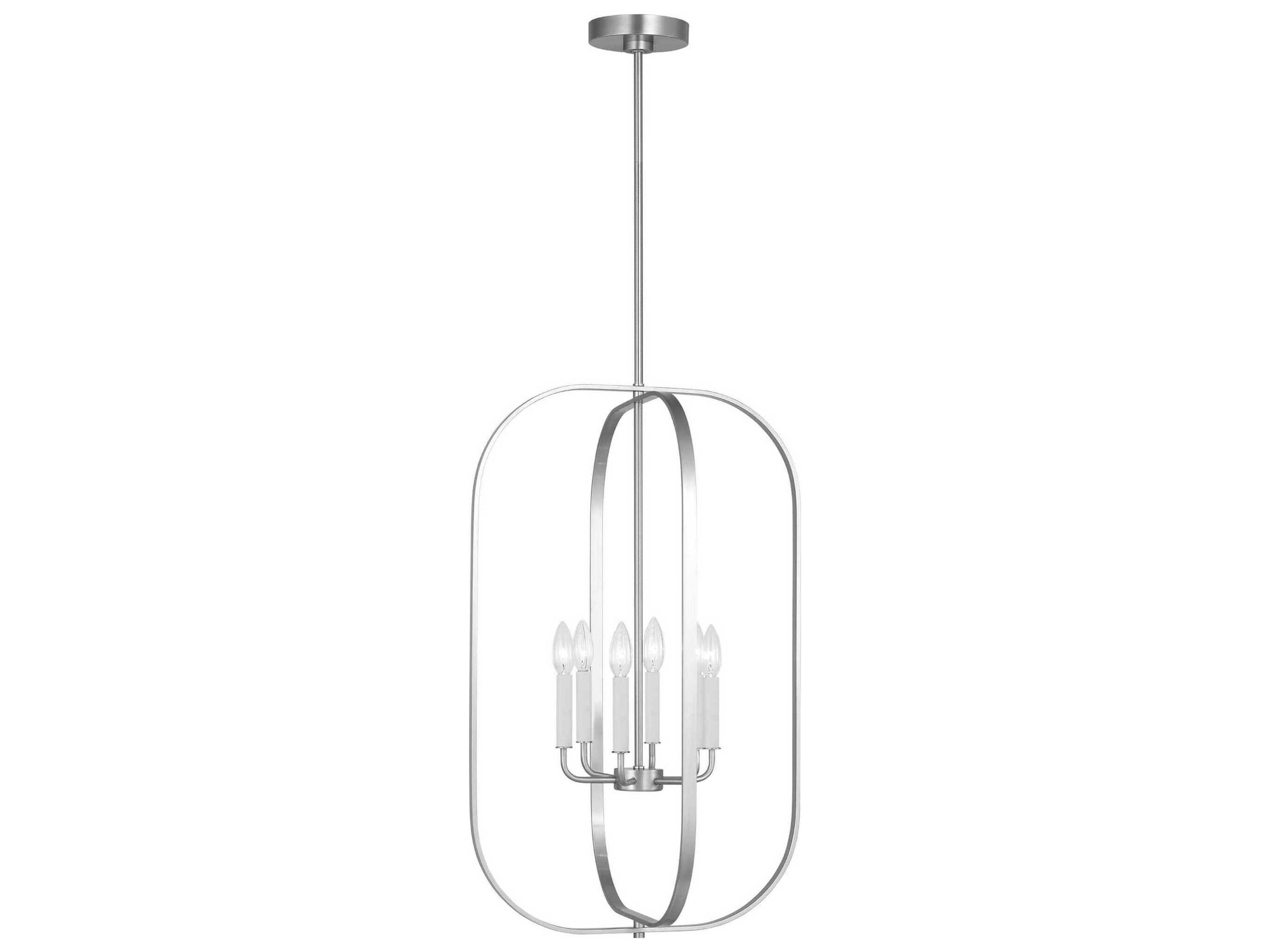 Generation Lighting Loretto 6-Light Brushed Nickel Chandelier