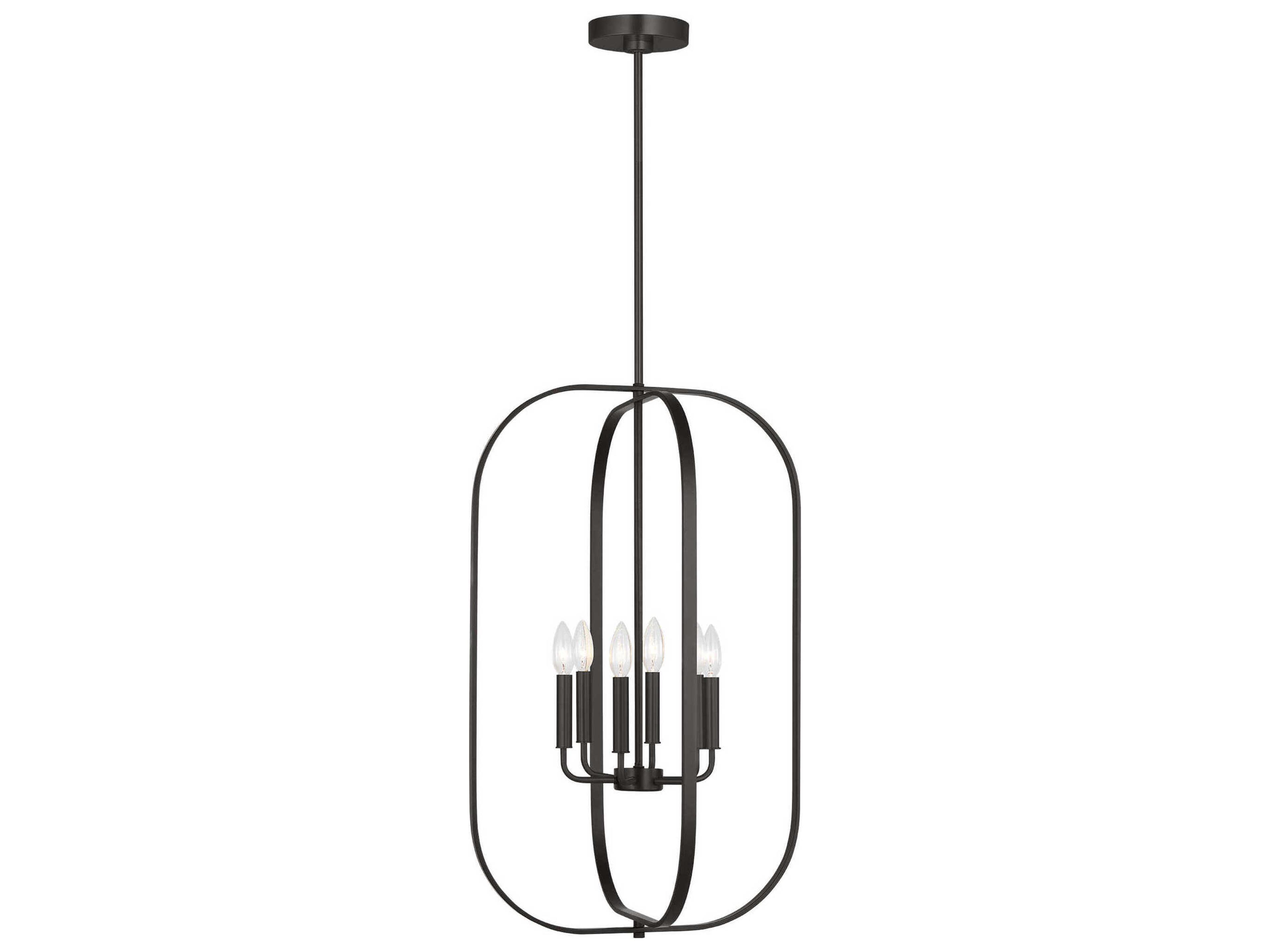 Loretto 6-Light Midnight Black Chandelier