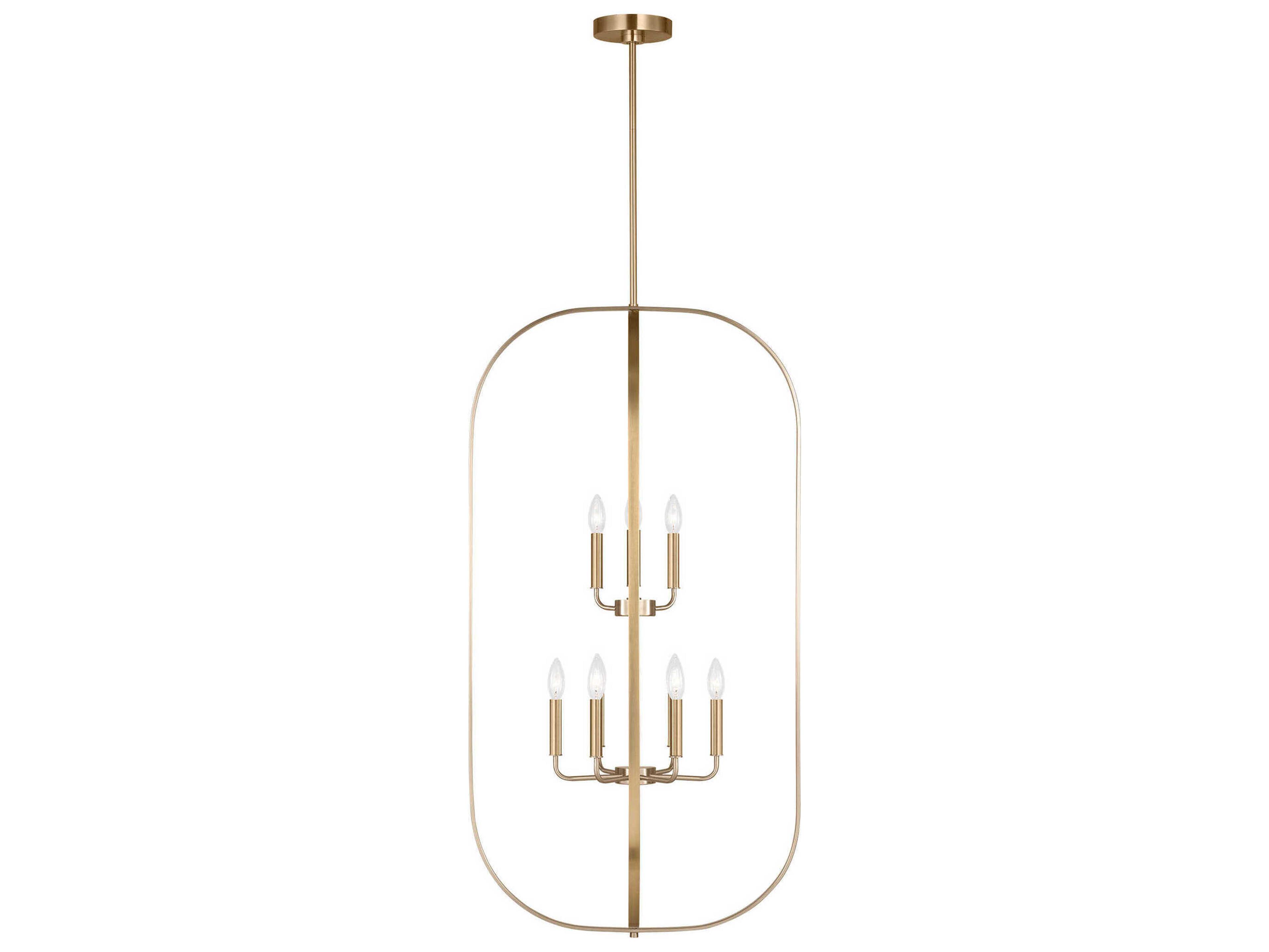 Generation Lighting Loretto 9-Light Satin Brass Chandelier