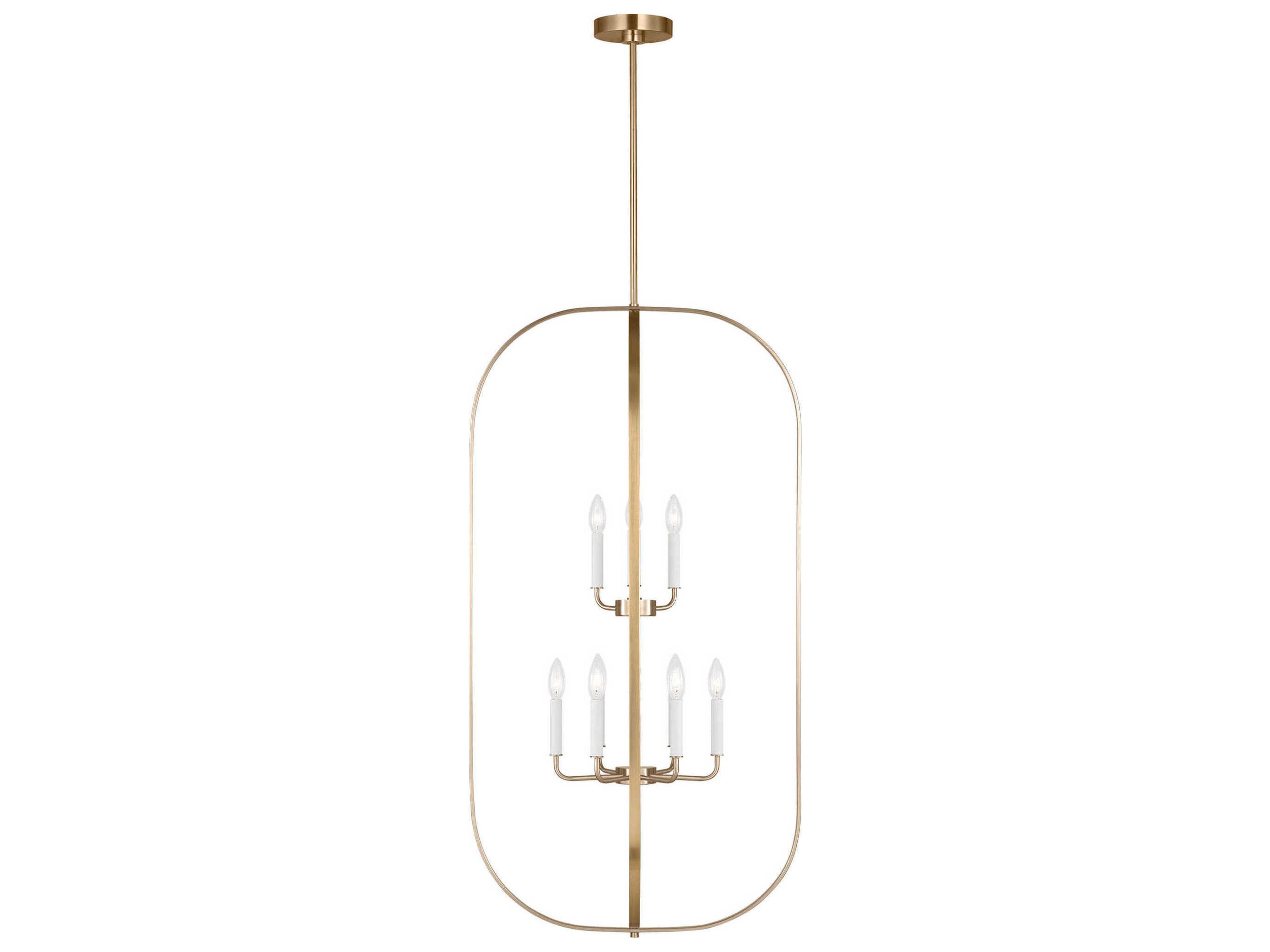 Generation Lighting Loretto 9-Light Satin Brass Chandelier