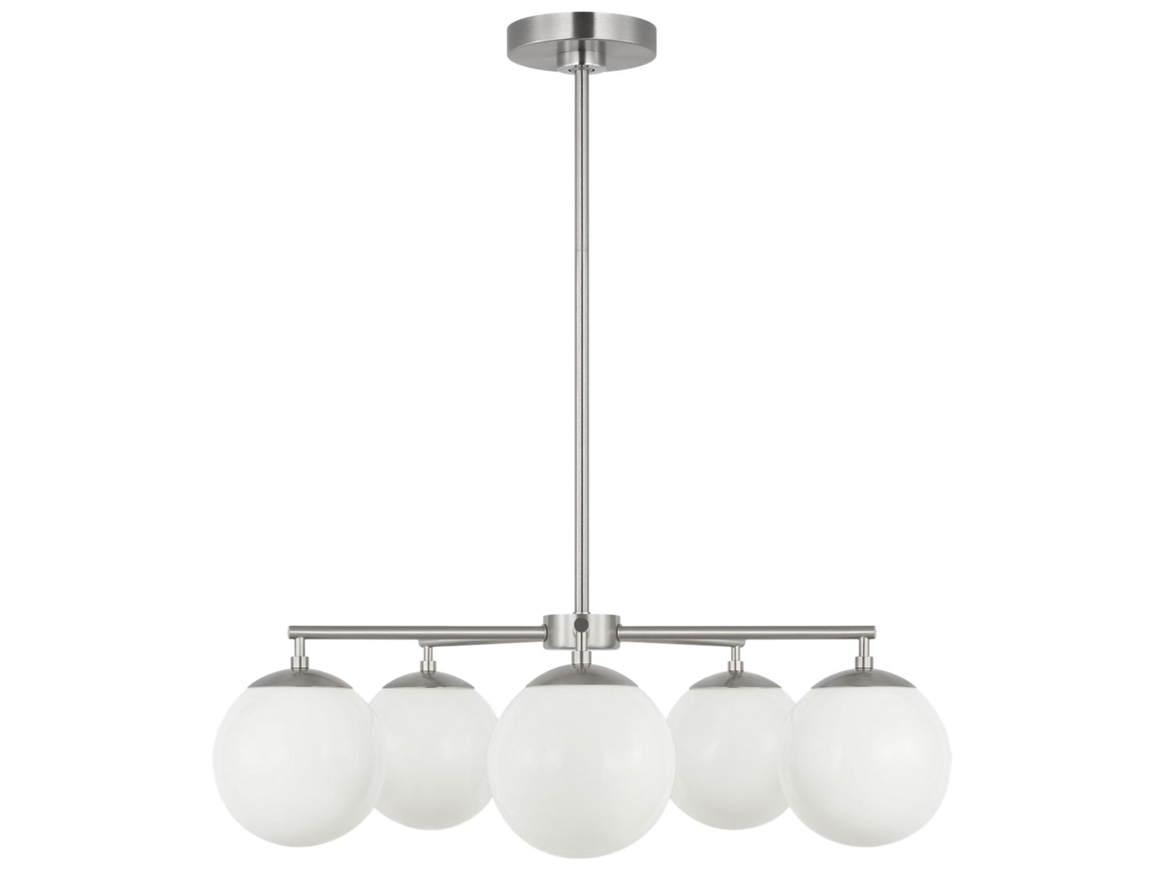 Generation Lighting Nube 5-Light Brushed Nickel Globe Chandelier