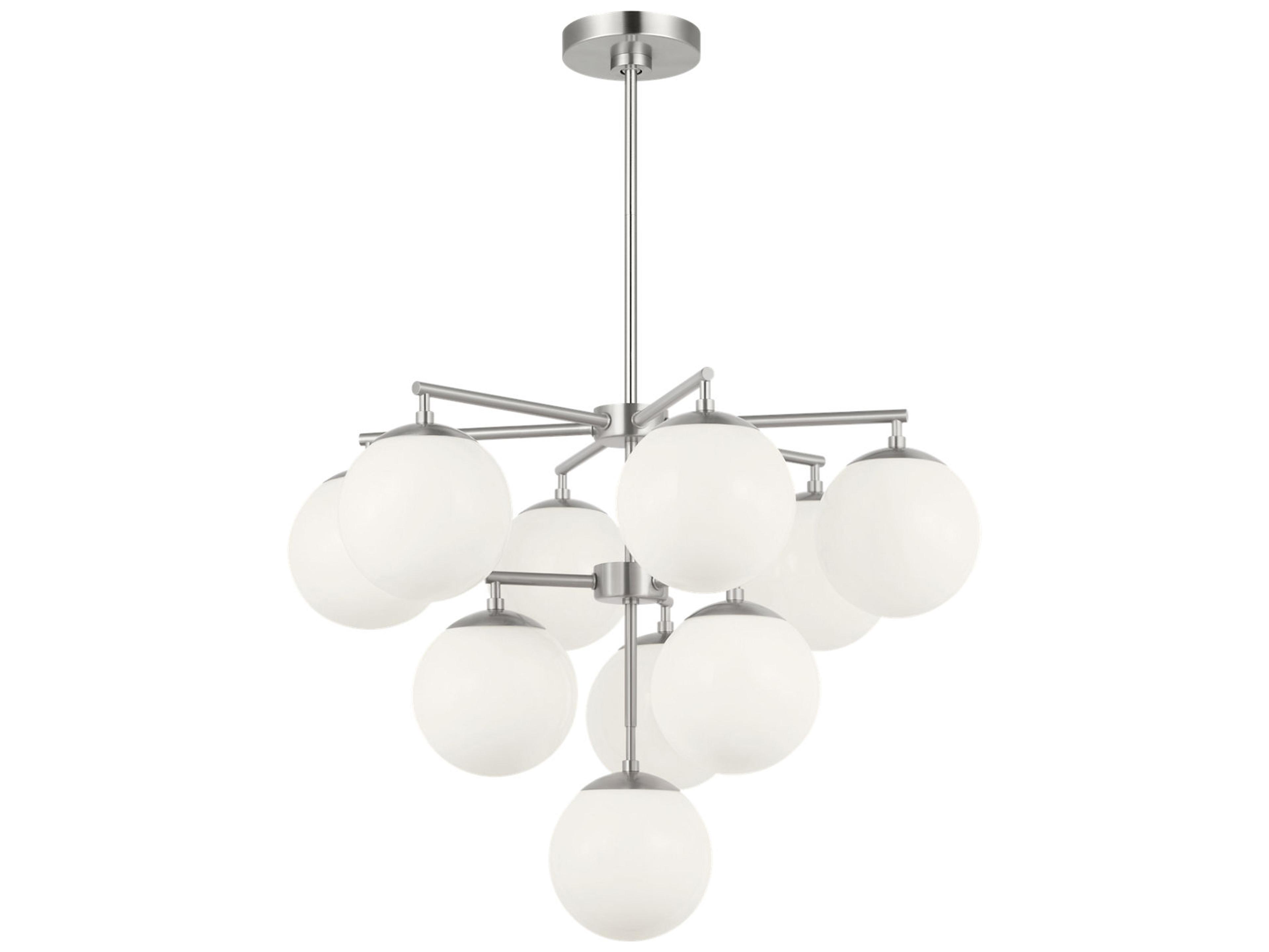Generation Lighting Nube 10-Light Brushed Nickel Globe Chandelier