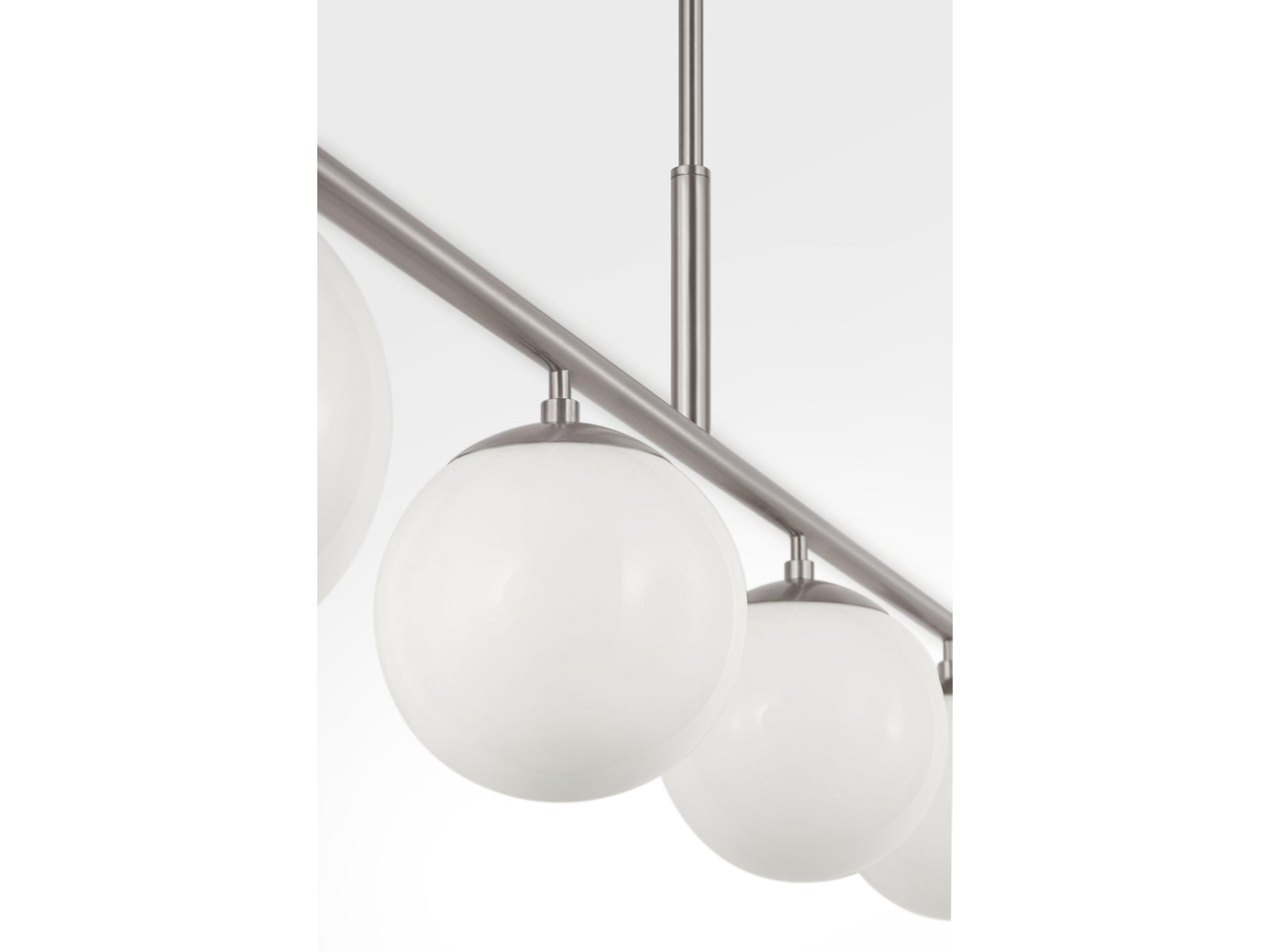 Generation Lighting Nube 4-Light Brushed Nickel Globe Island Pendant