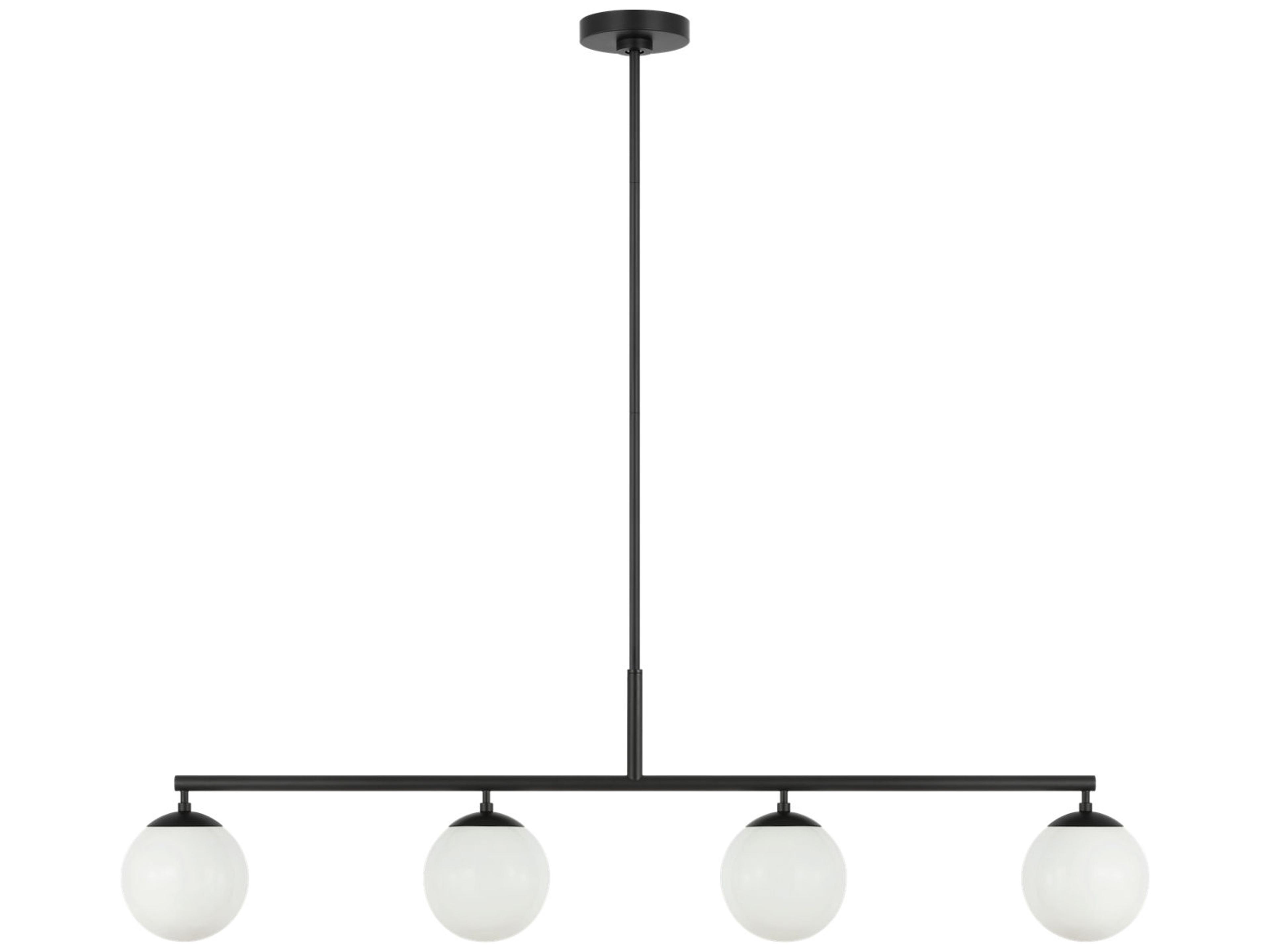 Generation Lighting Nube 4-Light Midnight Black Globe Island Pendant