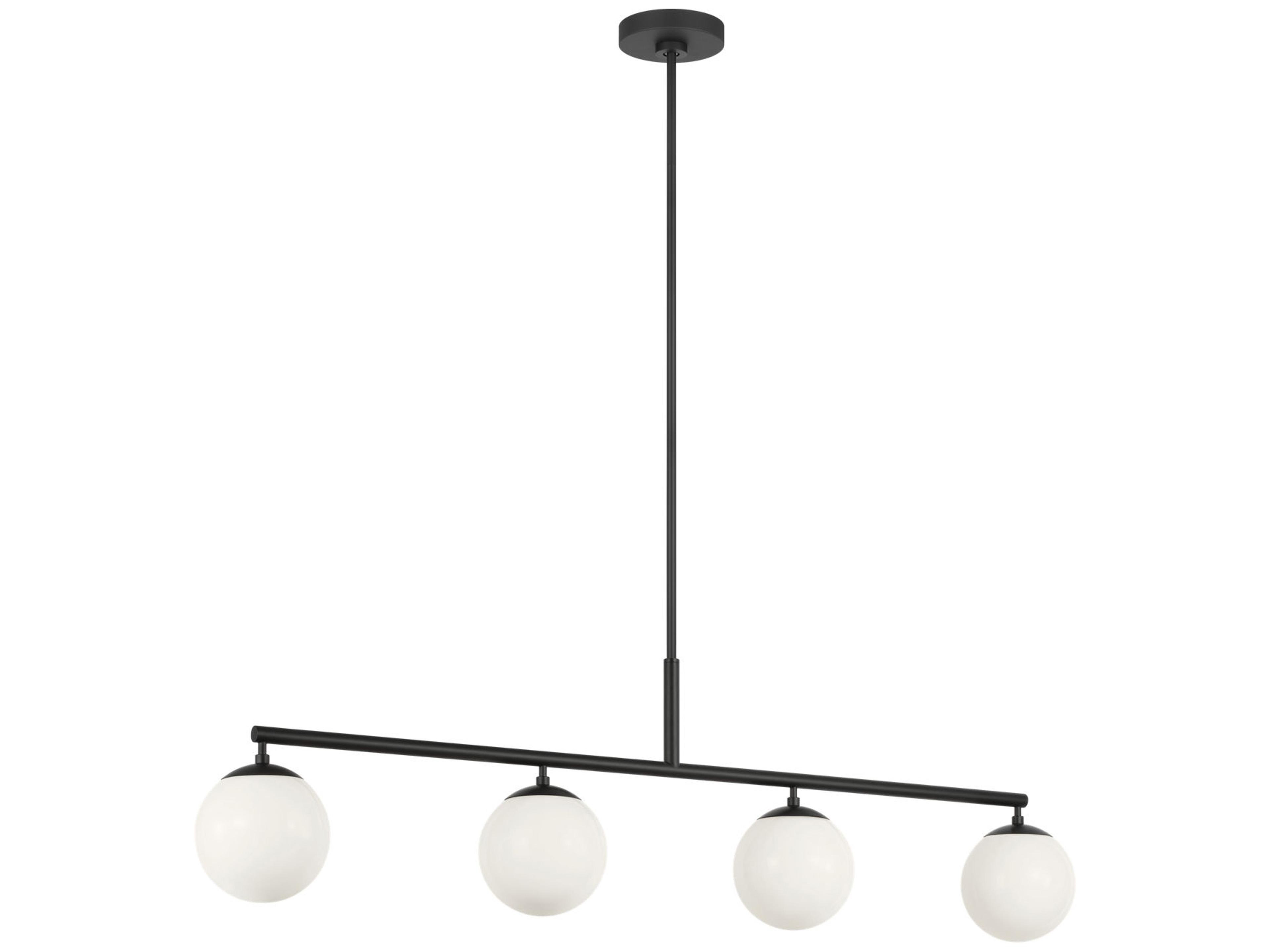 Generation Lighting Nube 4-Light Midnight Black Globe Island Pendant