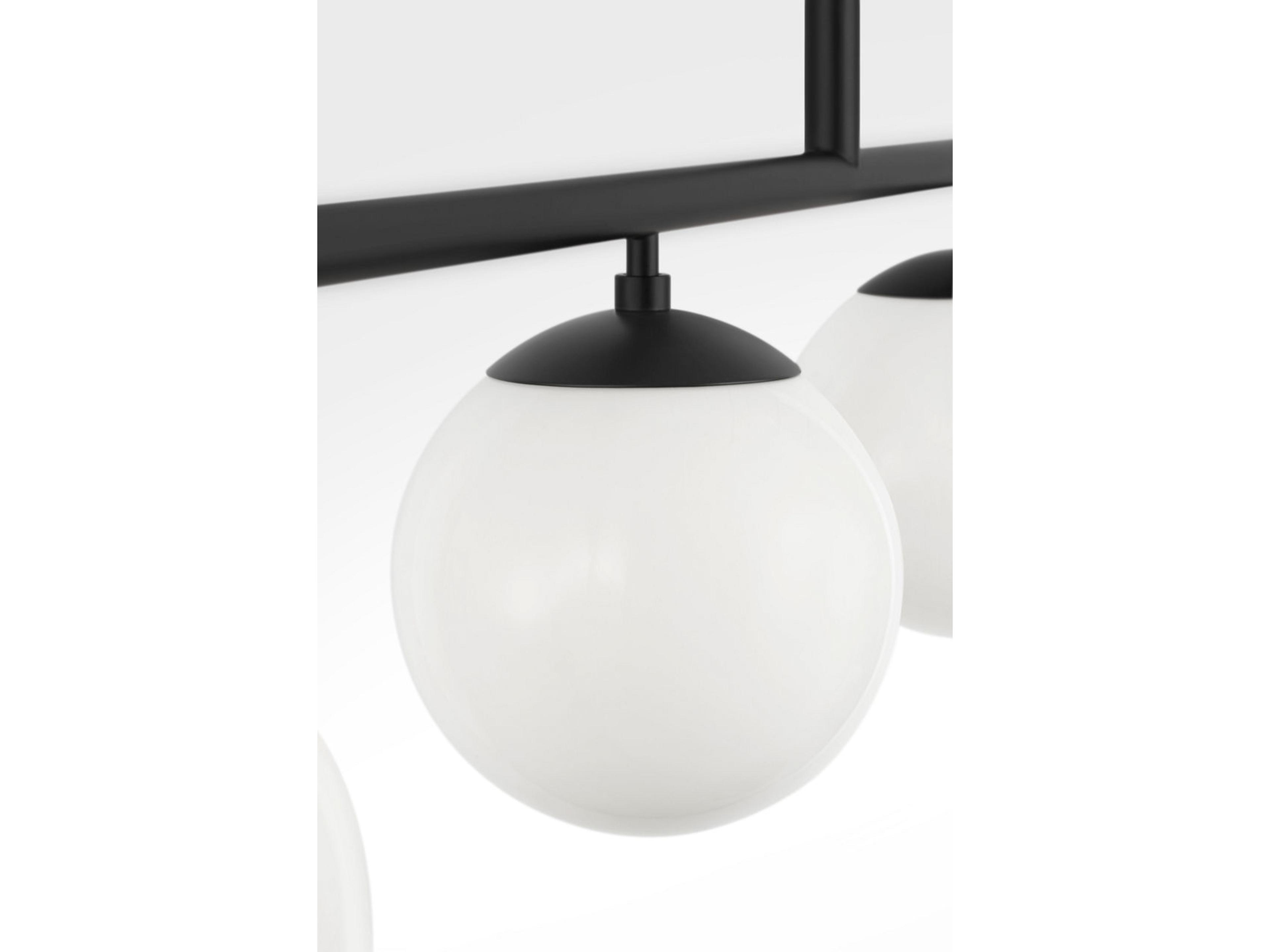 Generation Lighting Nube 4-Light Midnight Black Globe Island Pendant