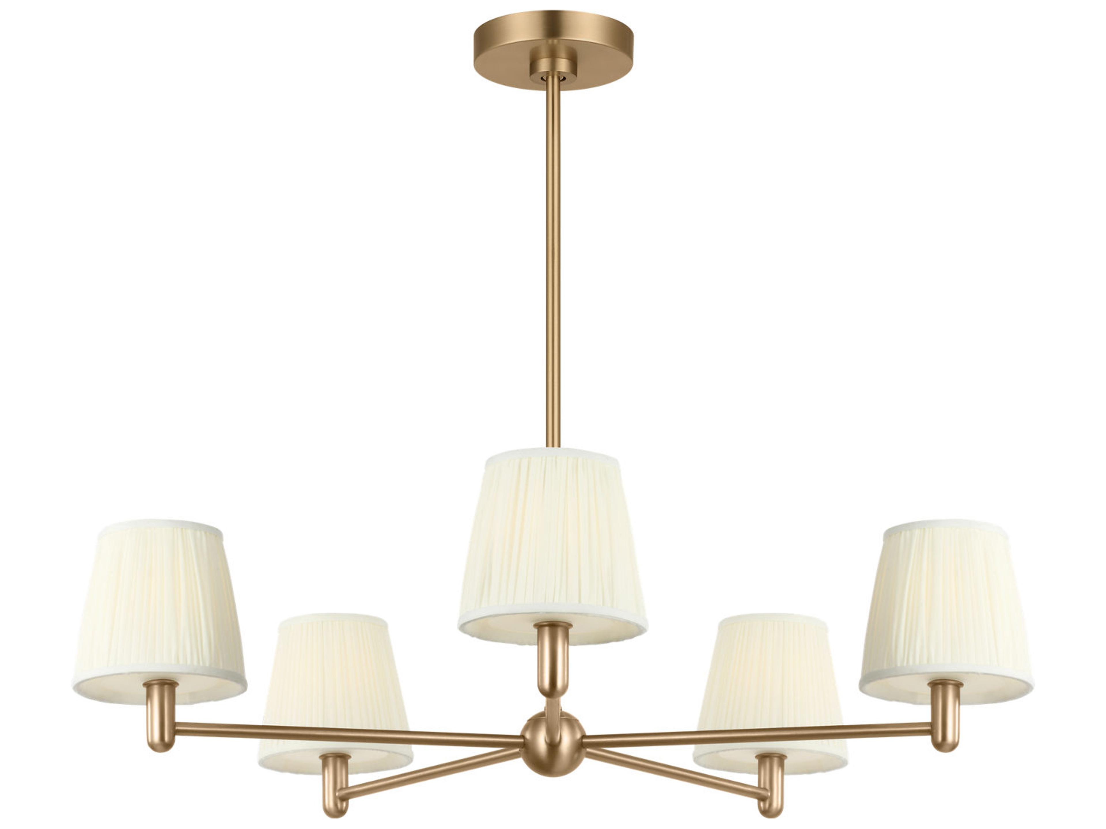 Generation Lighting Vilera 5-Light Satin Brass Chandelier