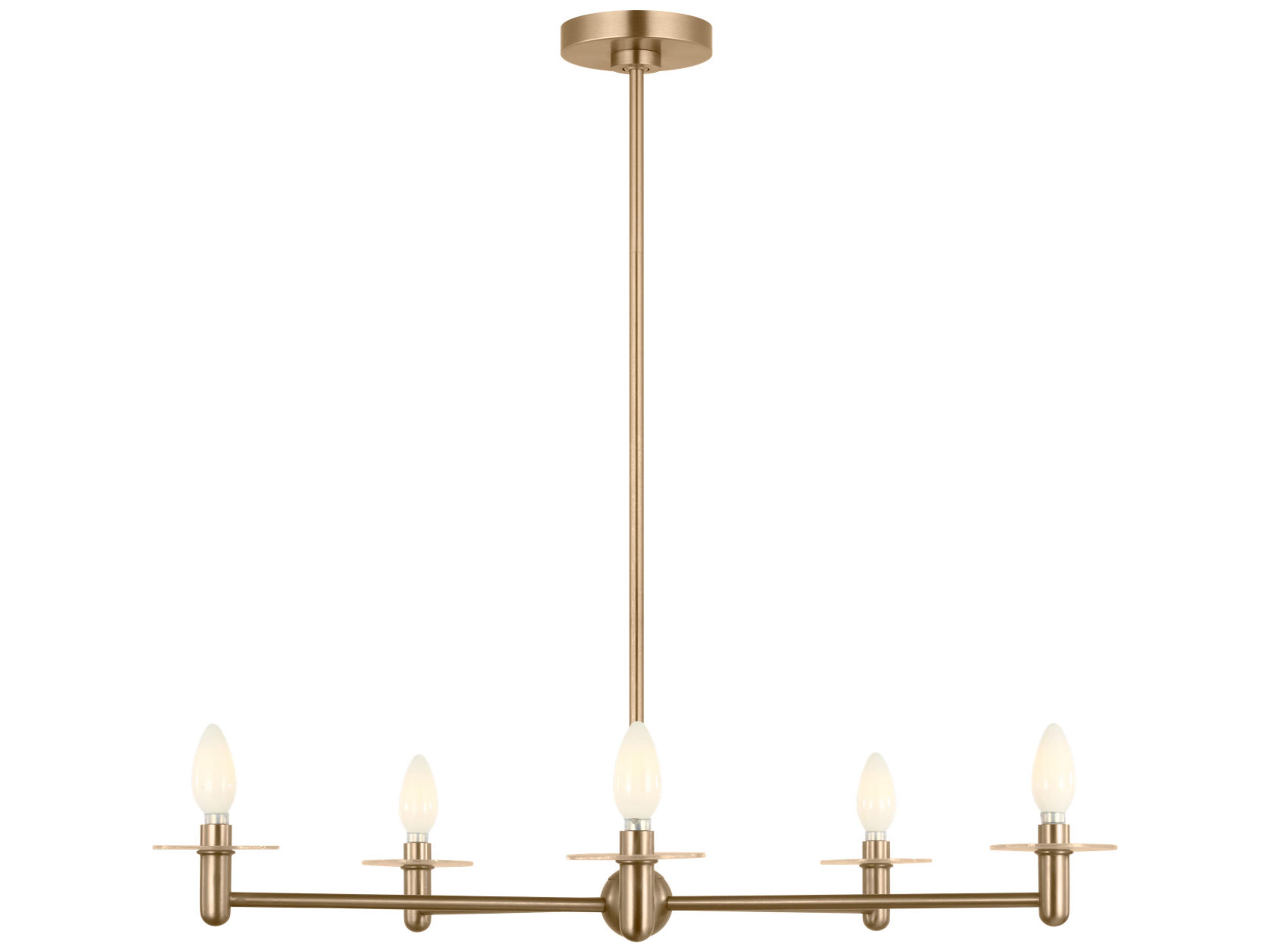 Generation Lighting Vilera 5-Light Satin Brass Chandelier