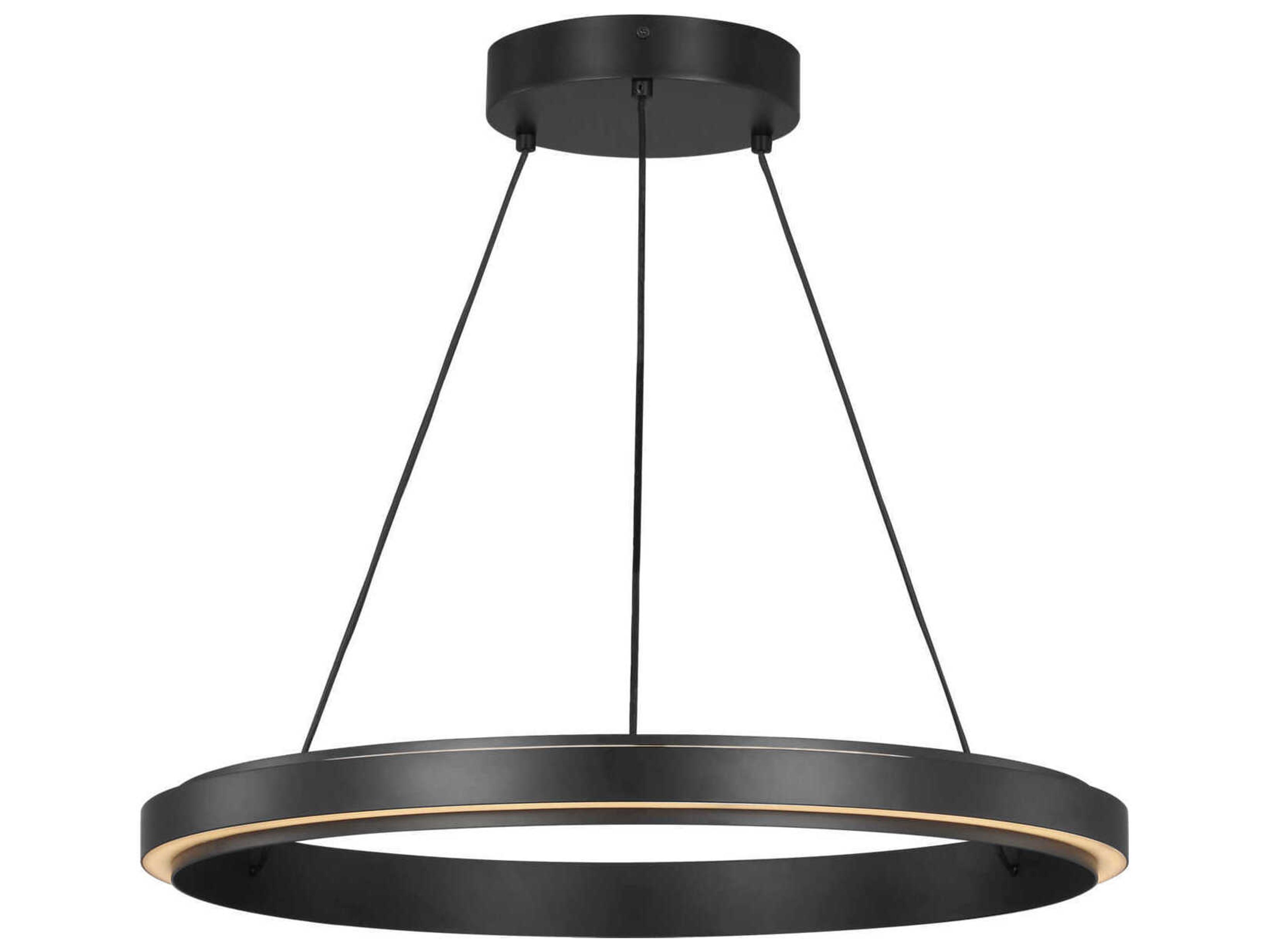 Aro Midnight Black Round Pendant