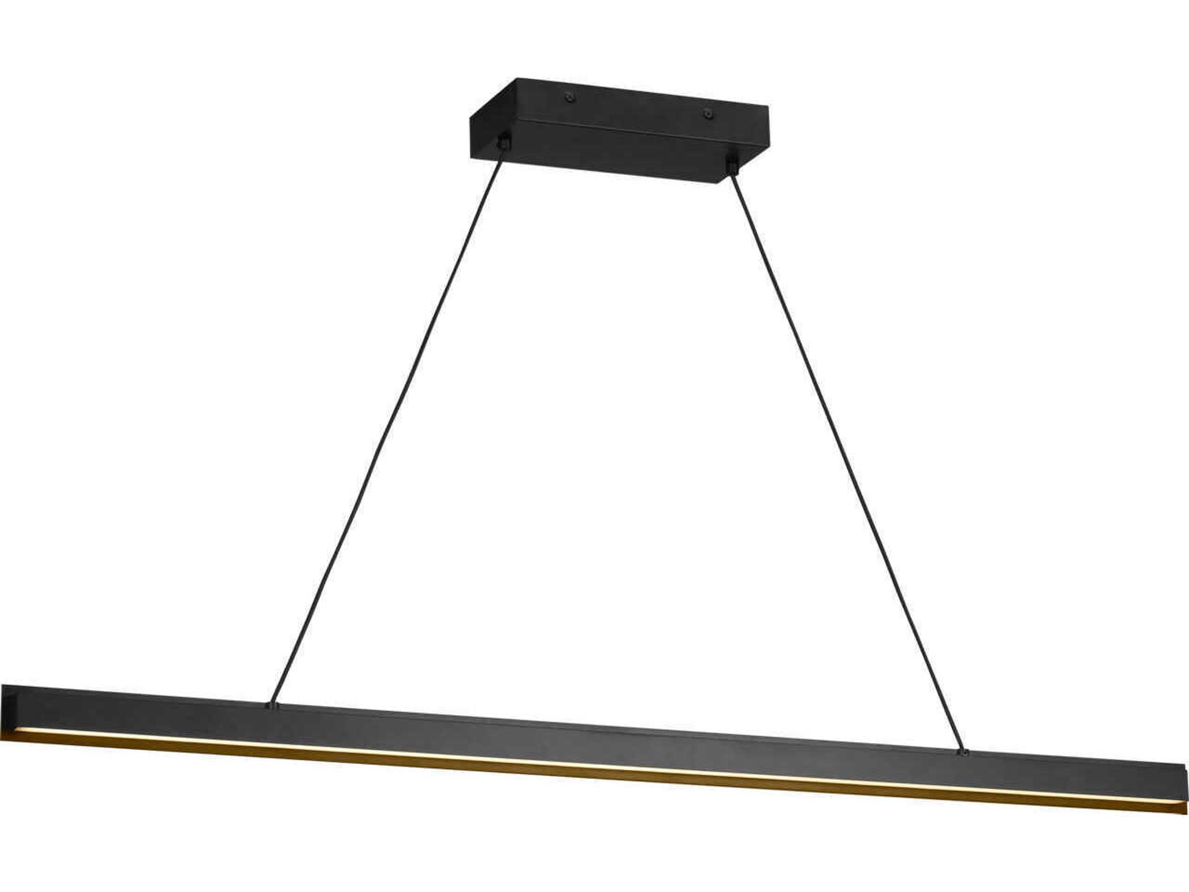Aro Midnight Black Linear Island Pendant