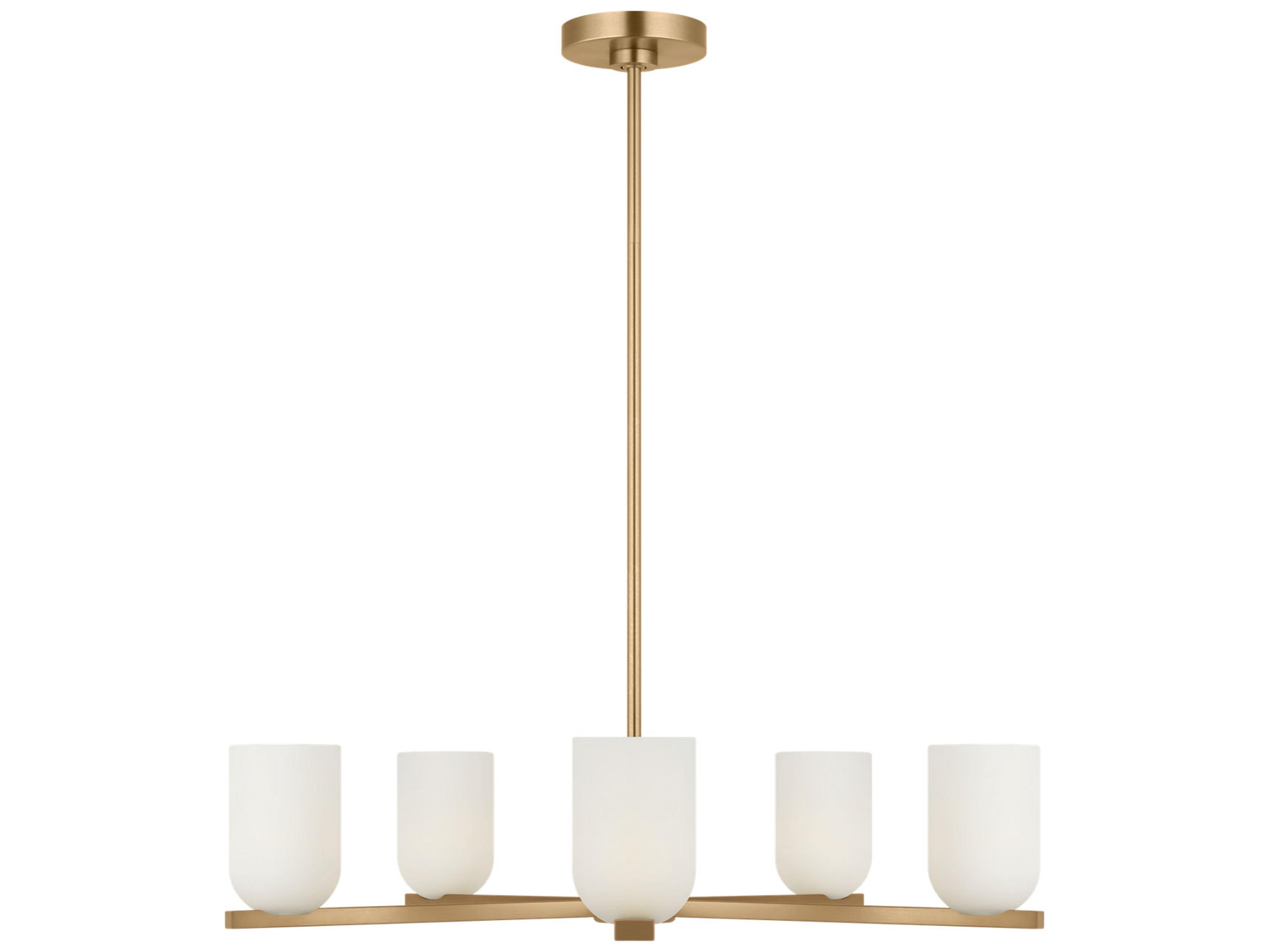 Neblina 5-Light Satin Brass Chandelier