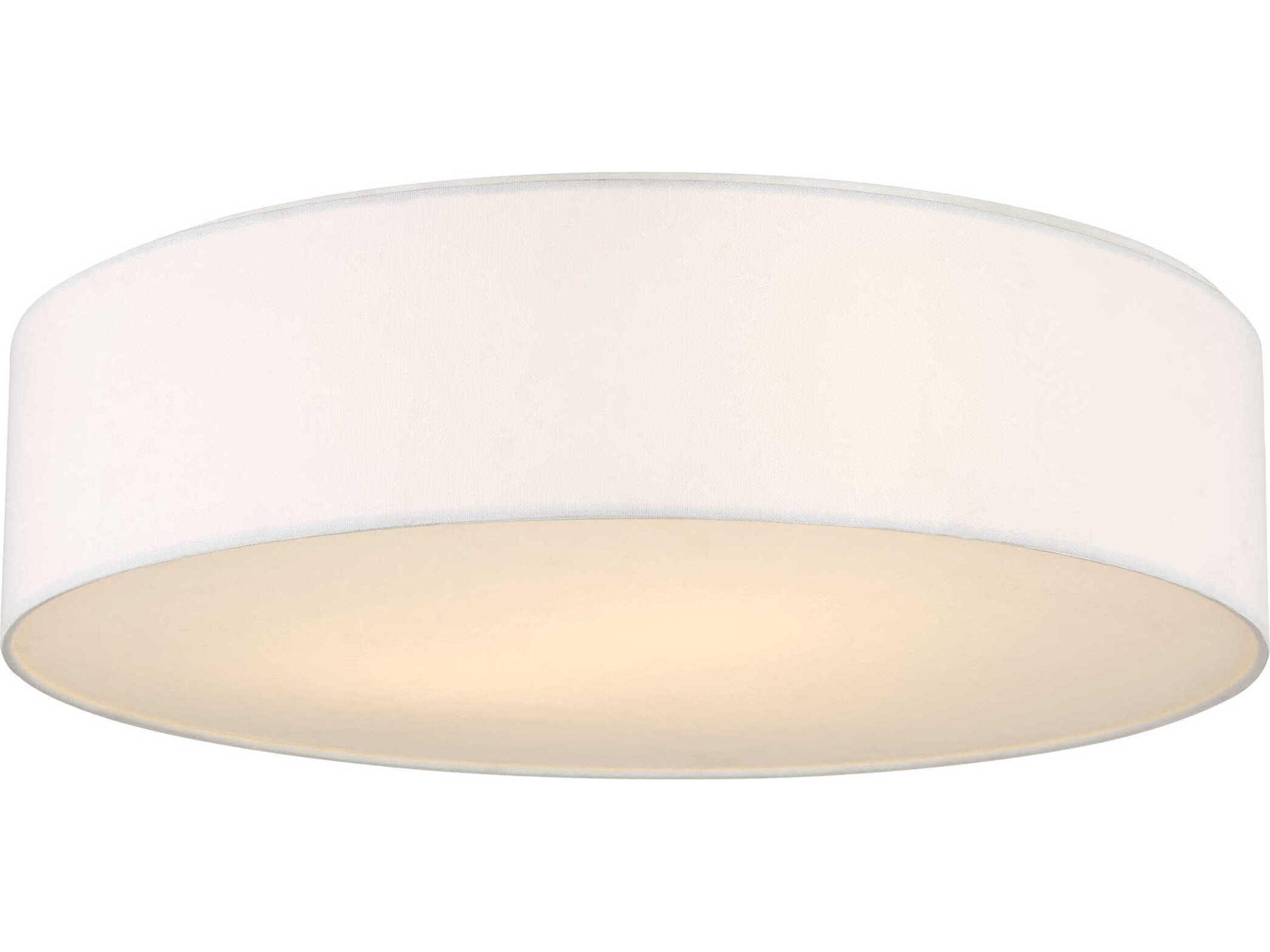 Larson 2-Light Matte White Round Flush Mount