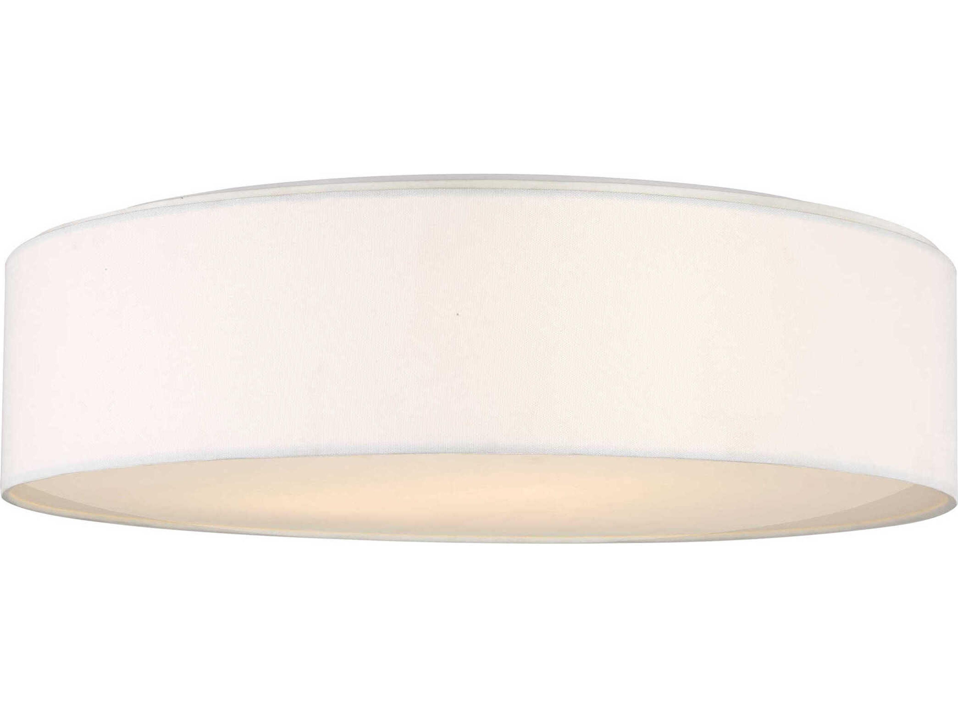 Generation Lighting Larson 2-Light Matte White Round Flush Mount