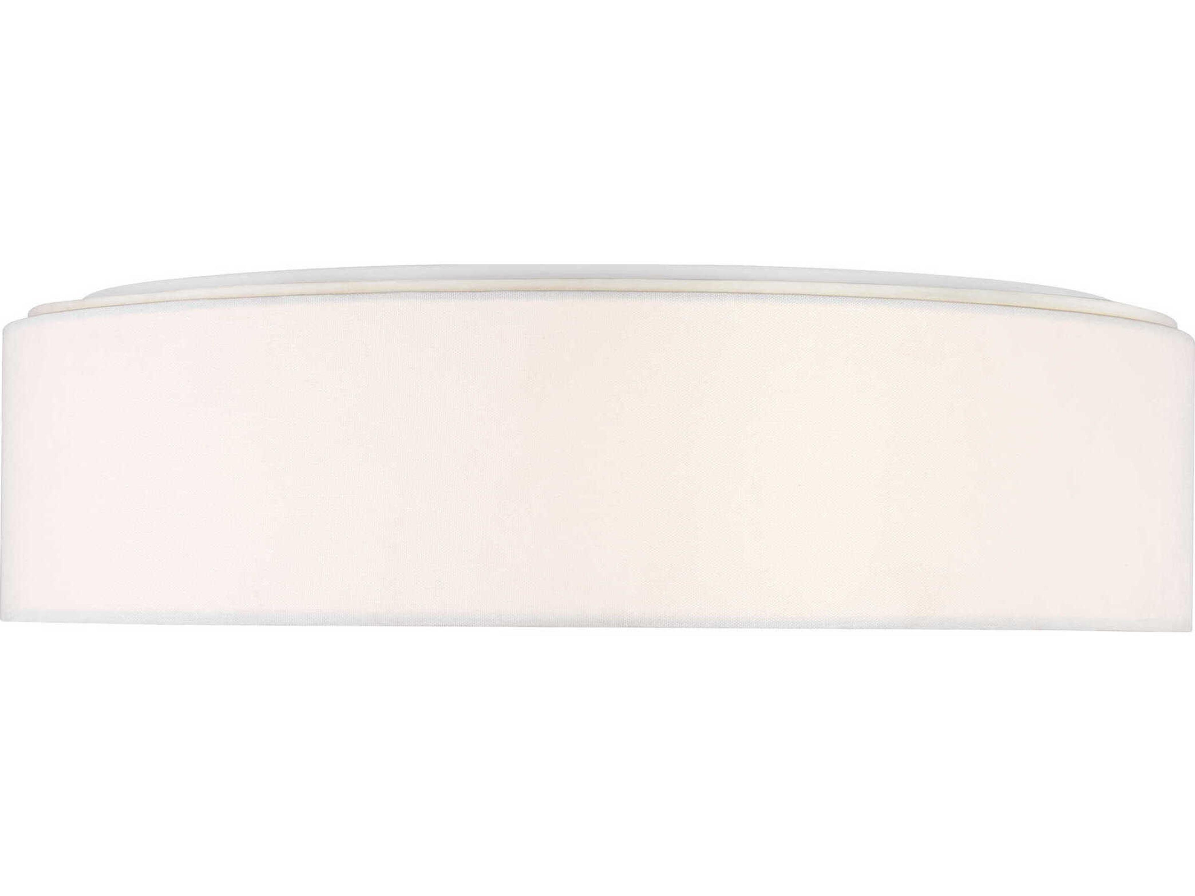 Generation Lighting Larson 2-Light Matte White Round Flush Mount