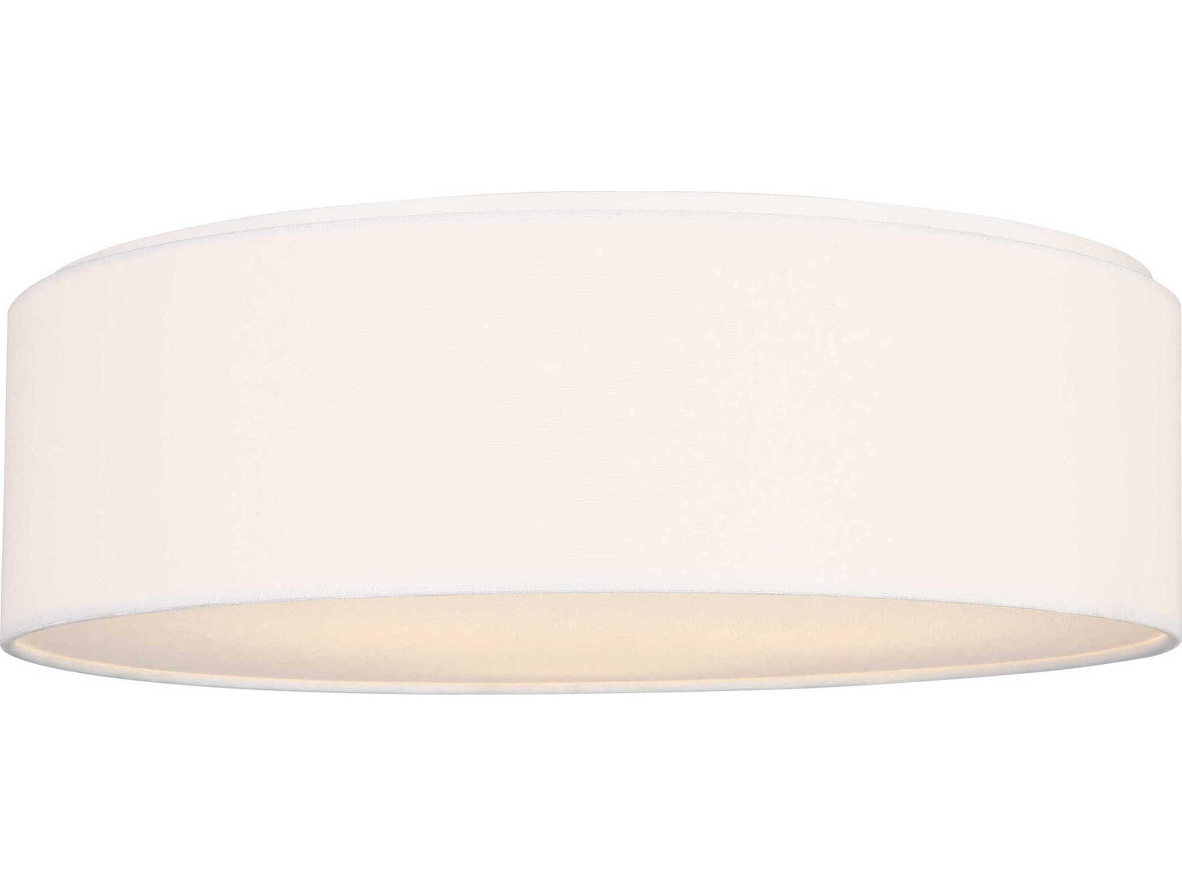 Generation Lighting Larson 3-Light Matte White Round Flush Mount