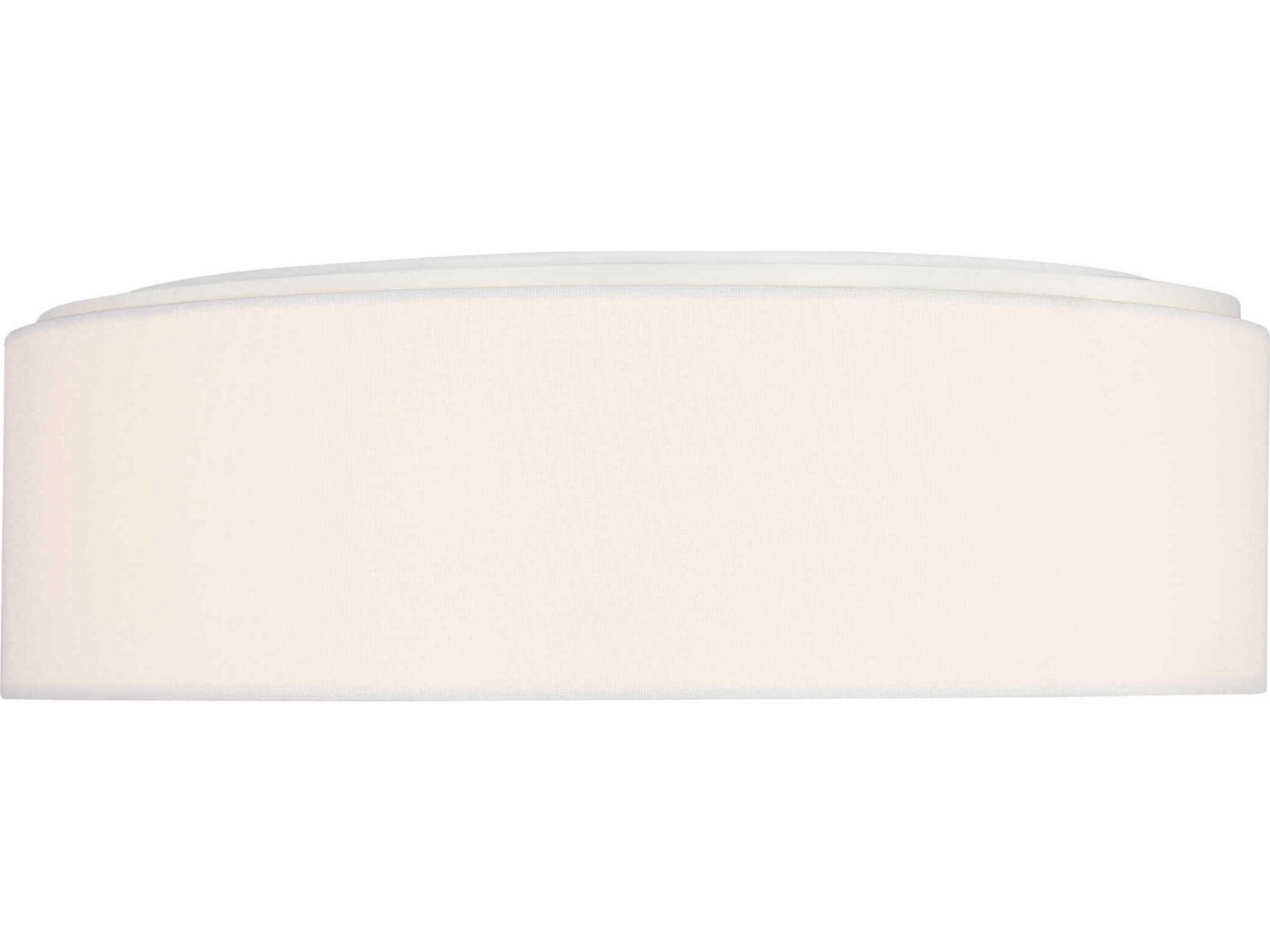 Generation Lighting Larson 3-Light Matte White Round Flush Mount