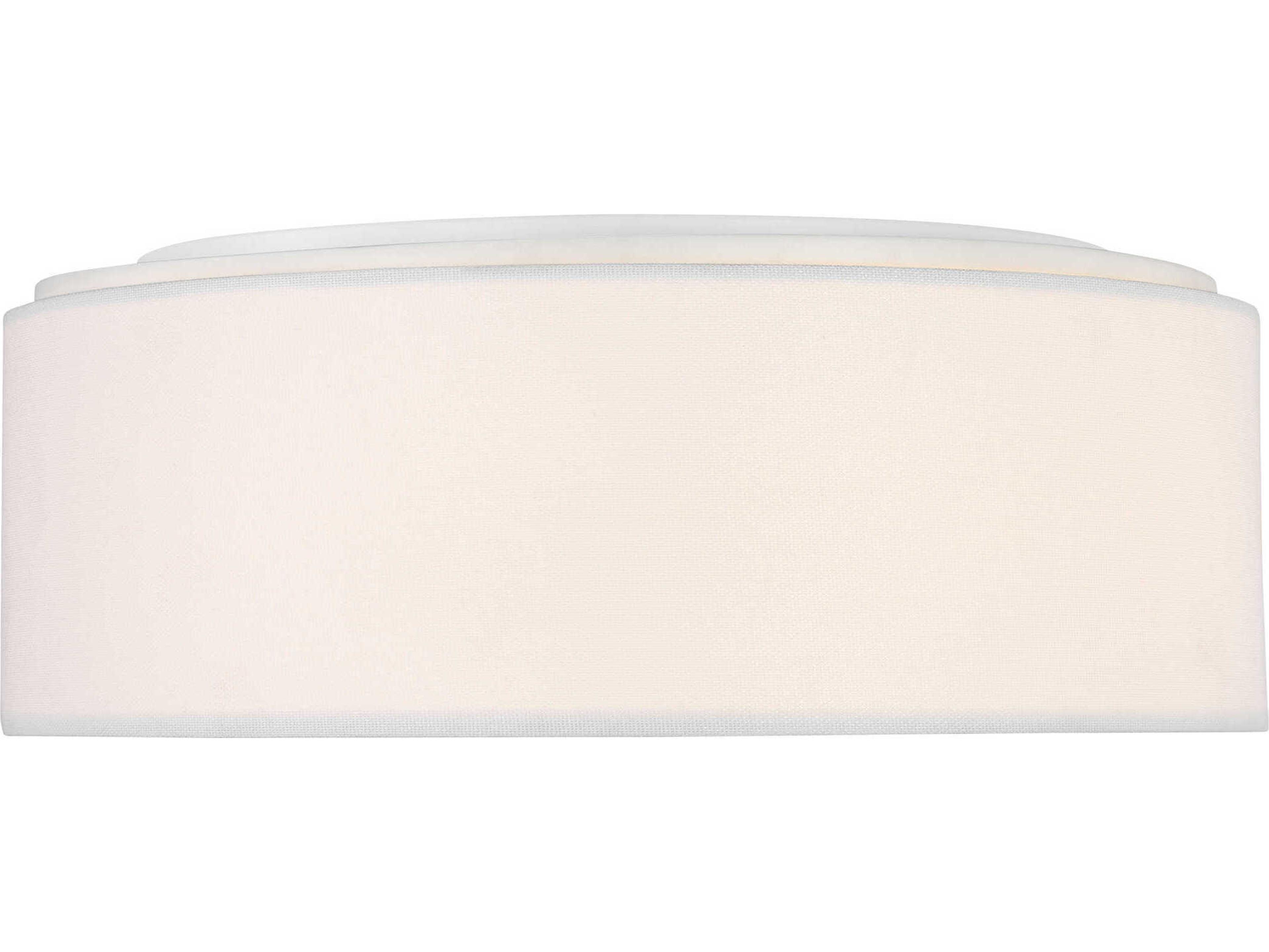 Generation Lighting Larson 3-Light Matte White Round Flush Mount