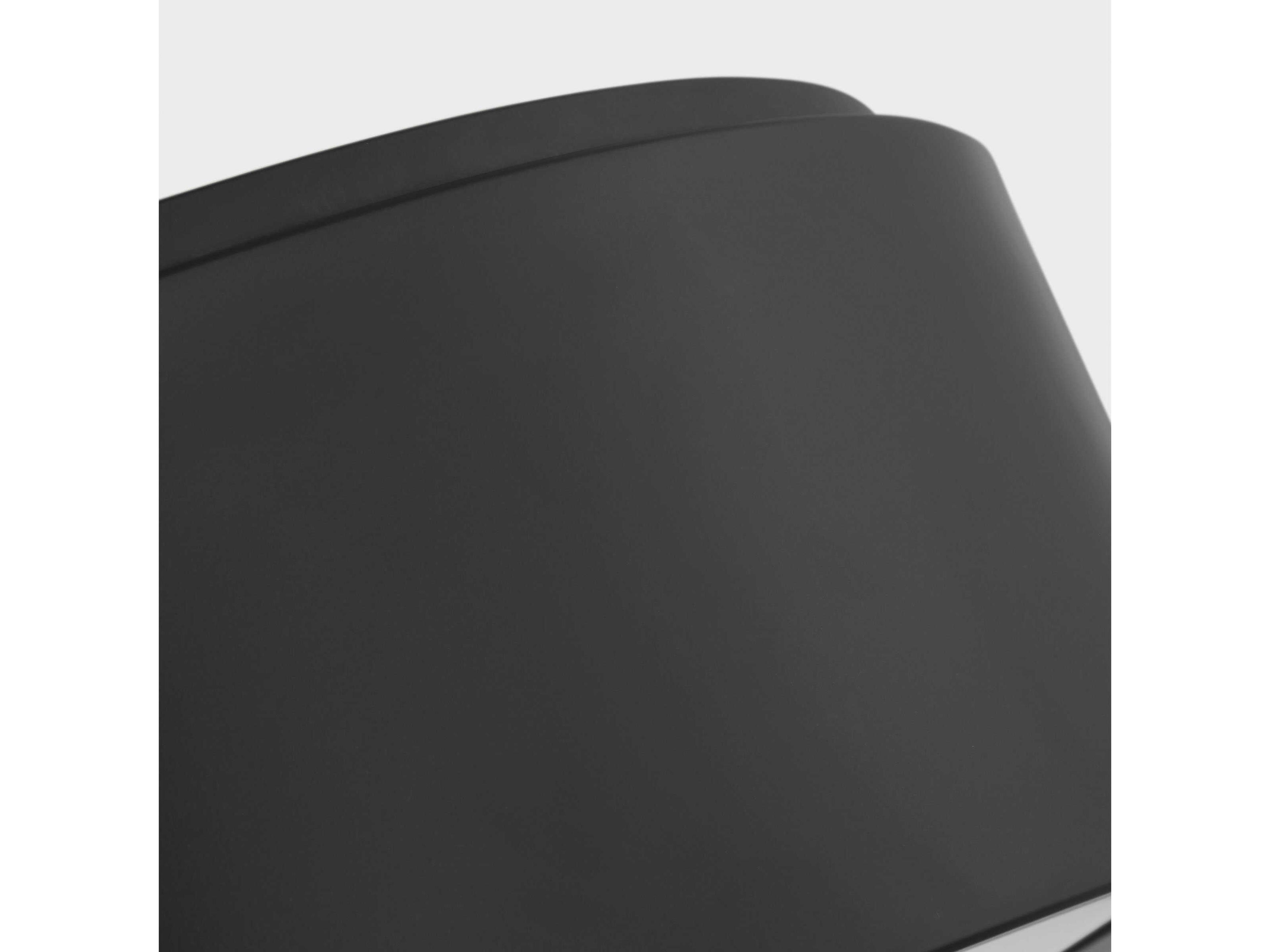 Generation Lighting Albee 2-Light Midnight Black Round Flush Mount