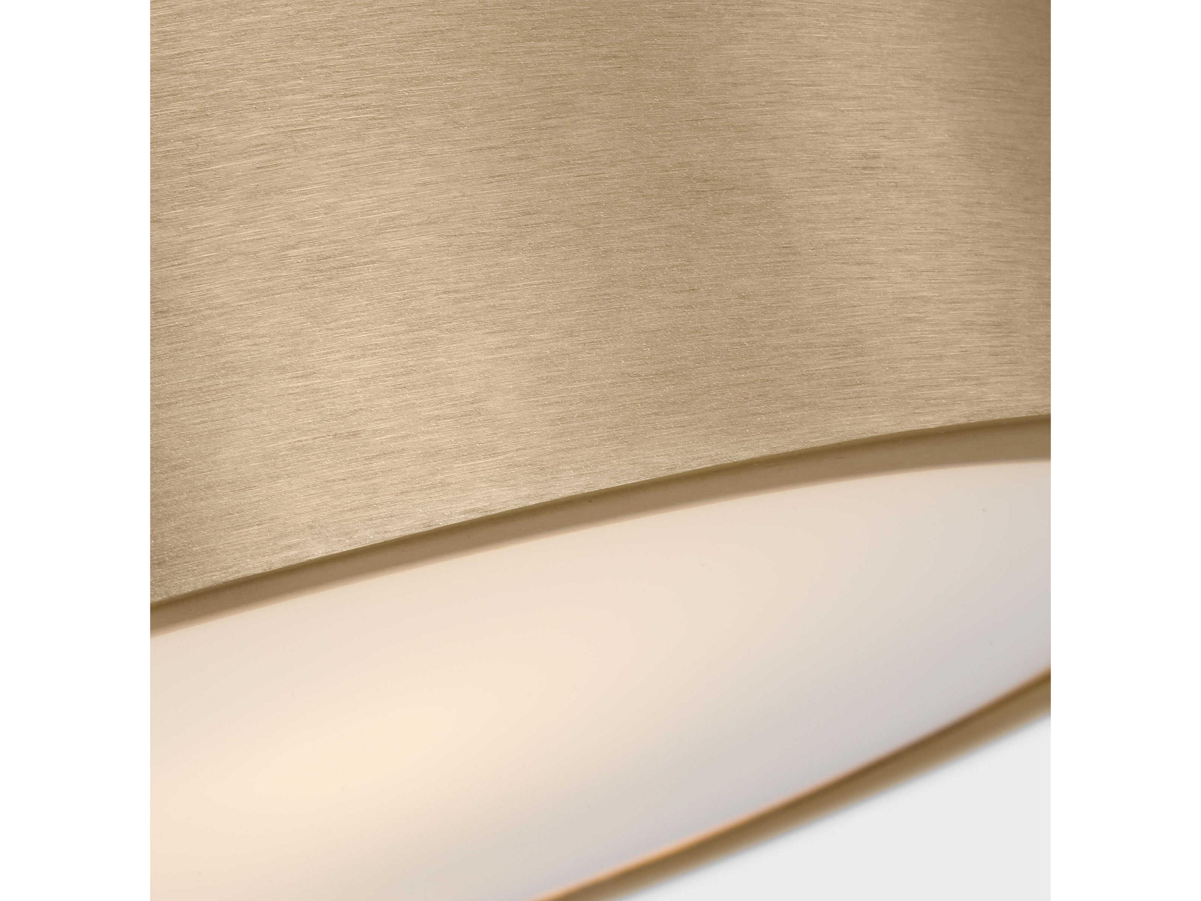 Generation Lighting Albee 2-Light Satin Brass Round Flush Mount