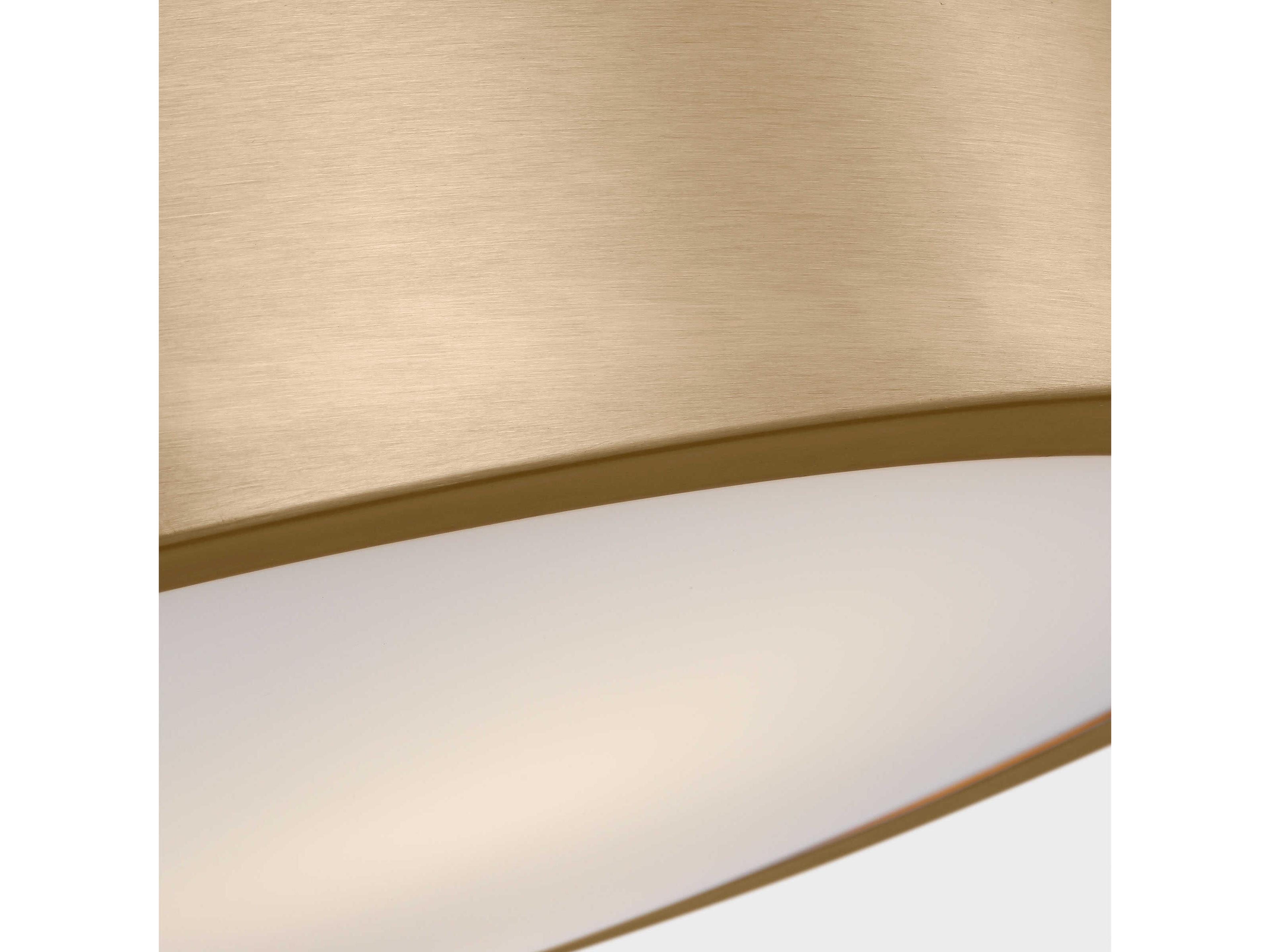 Generation Lighting Albee 2-Light Satin Brass Round Flush Mount