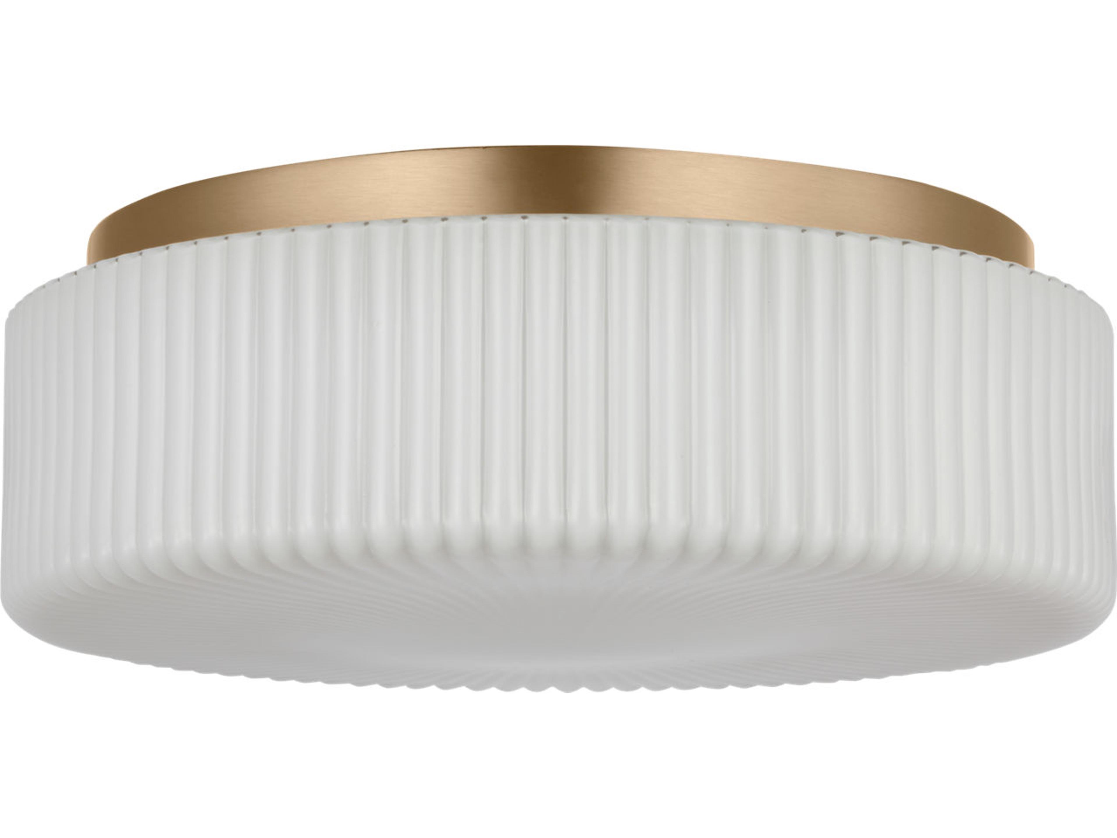 Generation Lighting Axira 2-Light Satin Brass Round Flush Mount