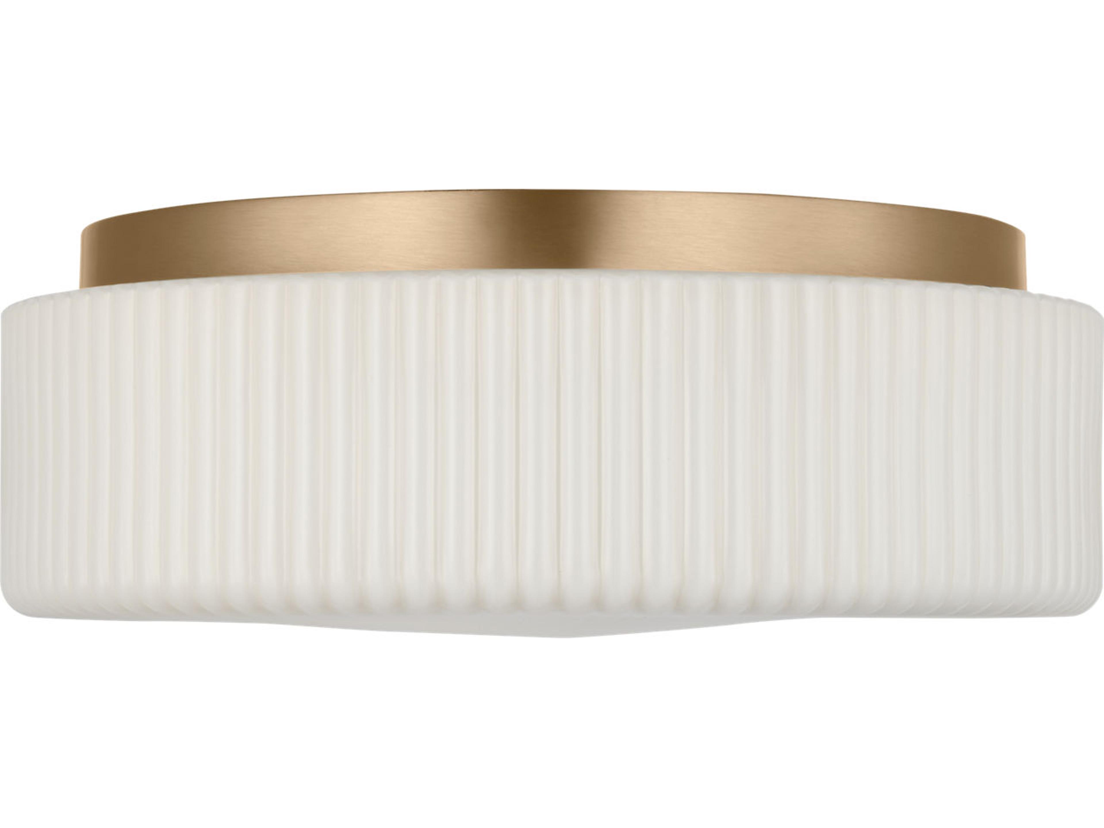 Generation Lighting Axira 2-Light Satin Brass Round Flush Mount