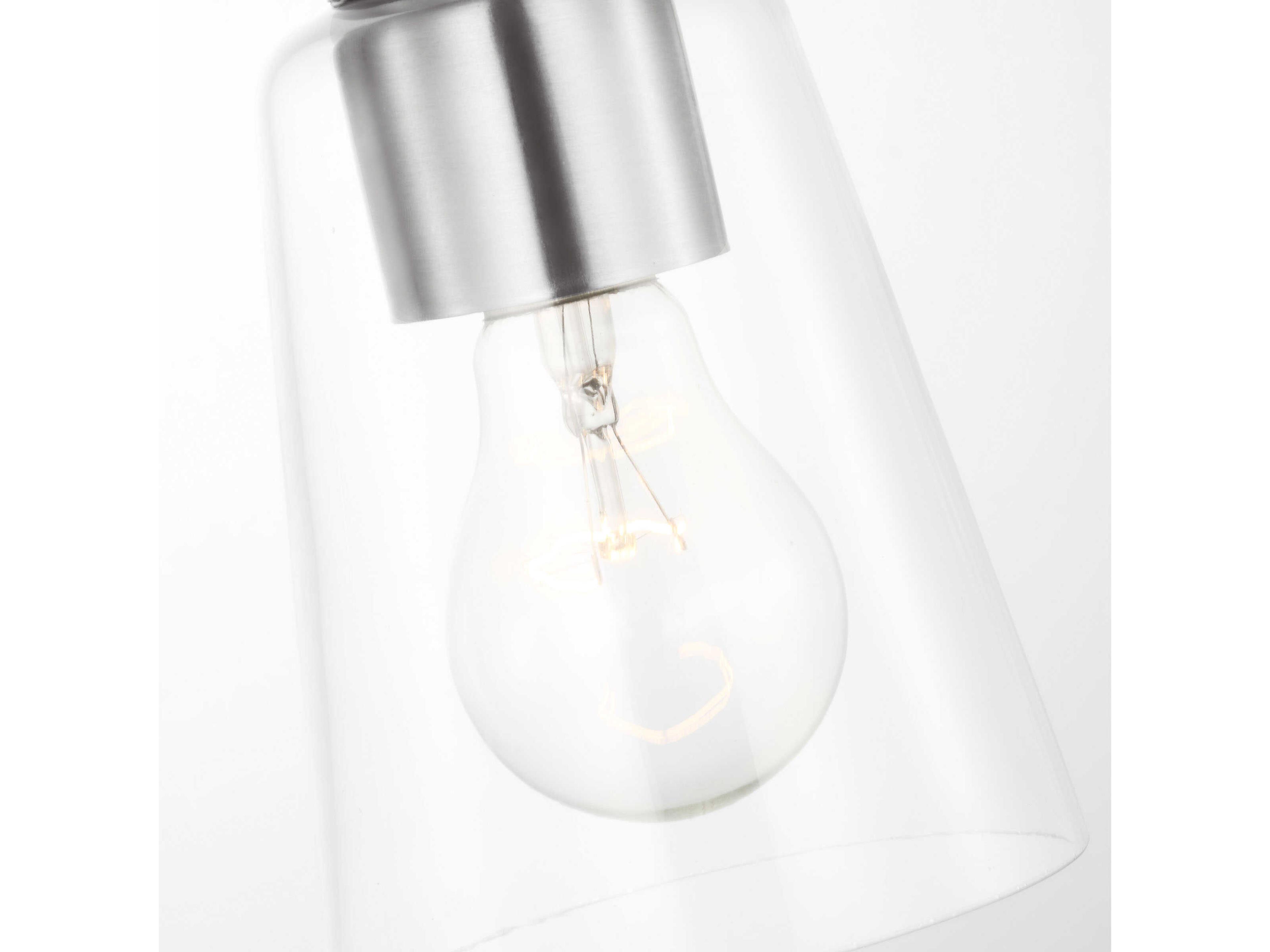 Generation Lighting Miles 1-Light Brushed Nickel Bell Mini Pendant