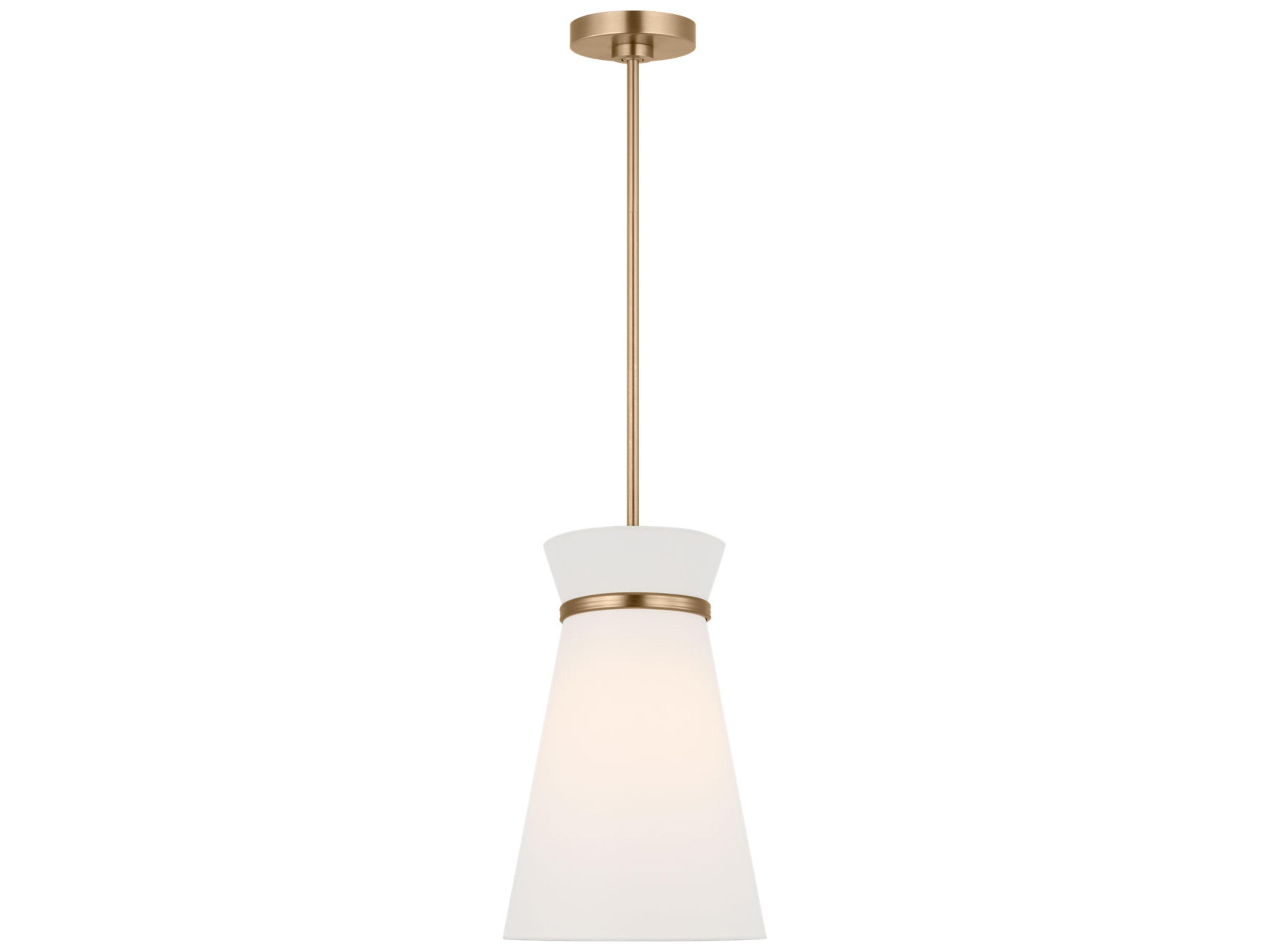 Fynn 1-Light Satin Brass Mini Pendant