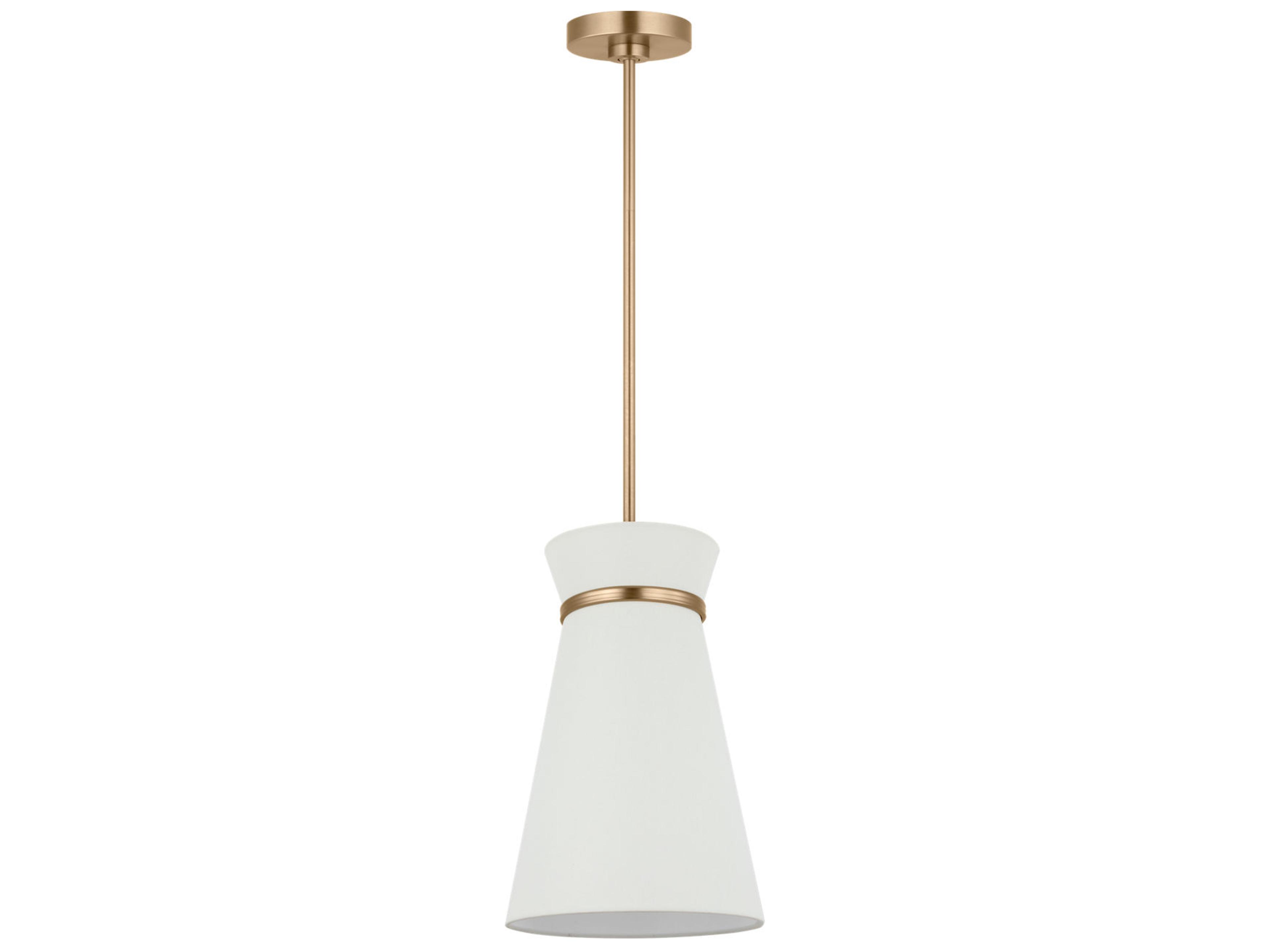 Generation Lighting Fynn 1-Light Satin Brass Mini Pendant