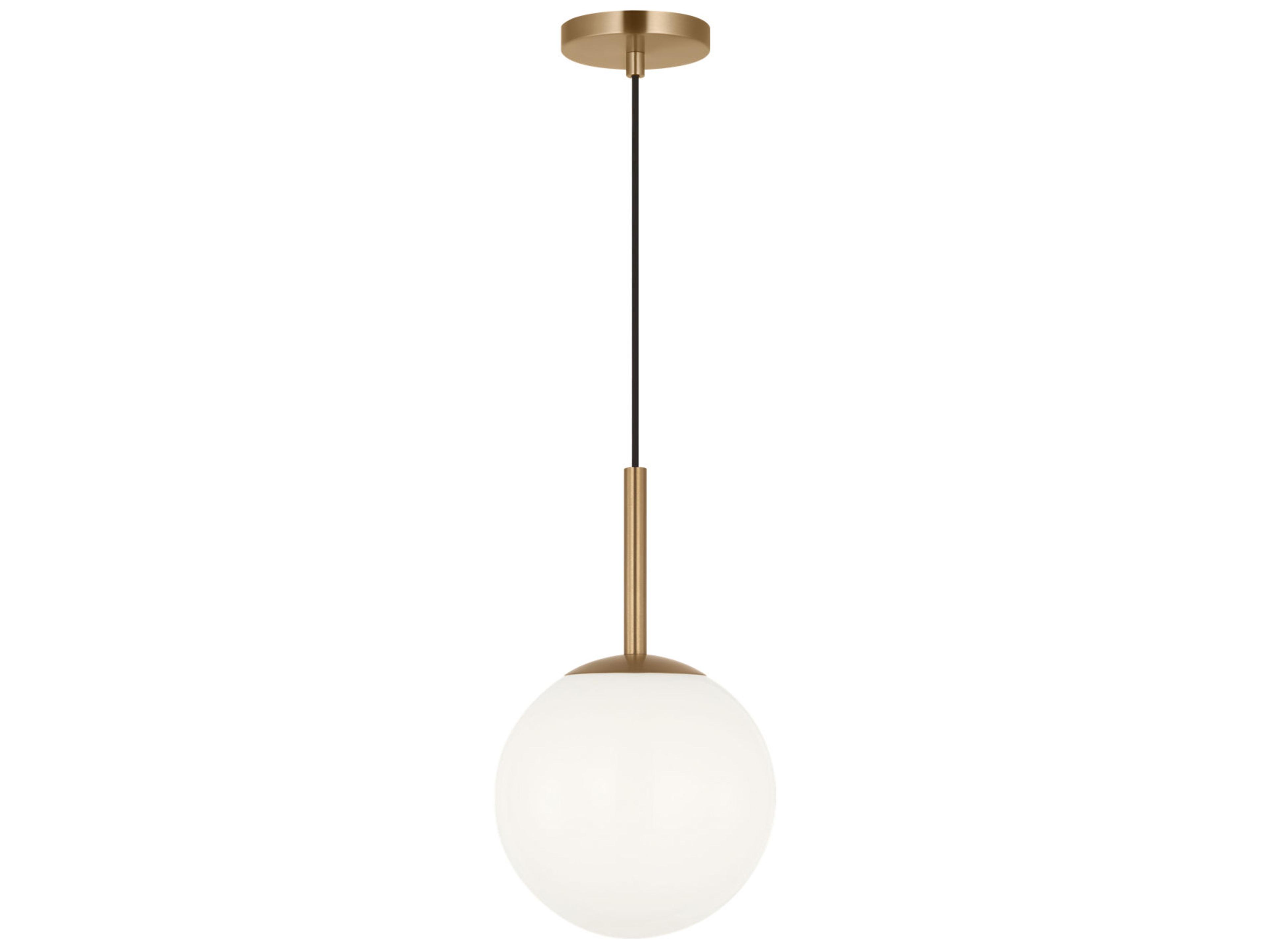 Nube 1-Light Satin Brass Globe Mini Pendant