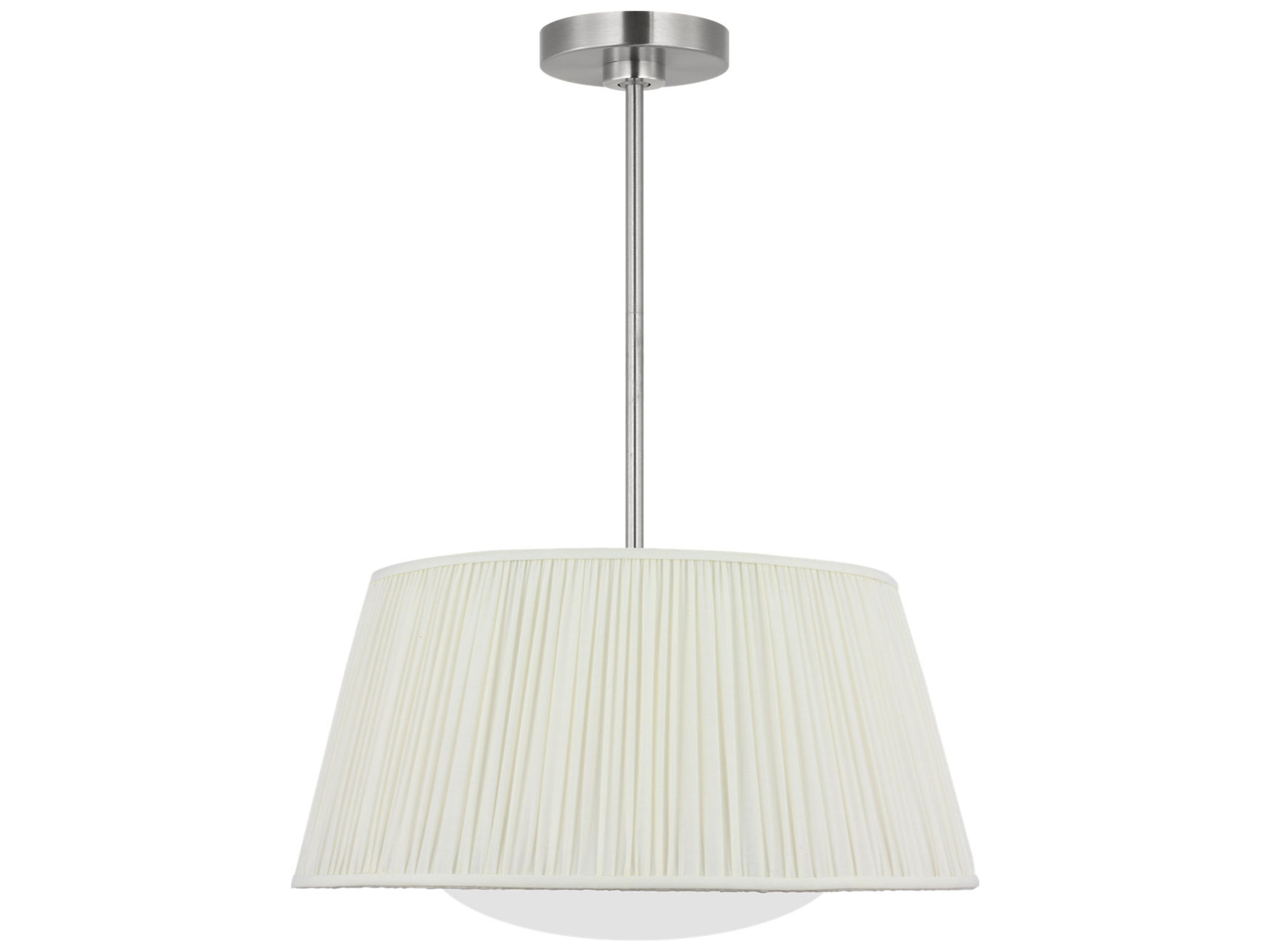 Generation Lighting Vilera 3-Light Brushed Nickel Drum Pendant