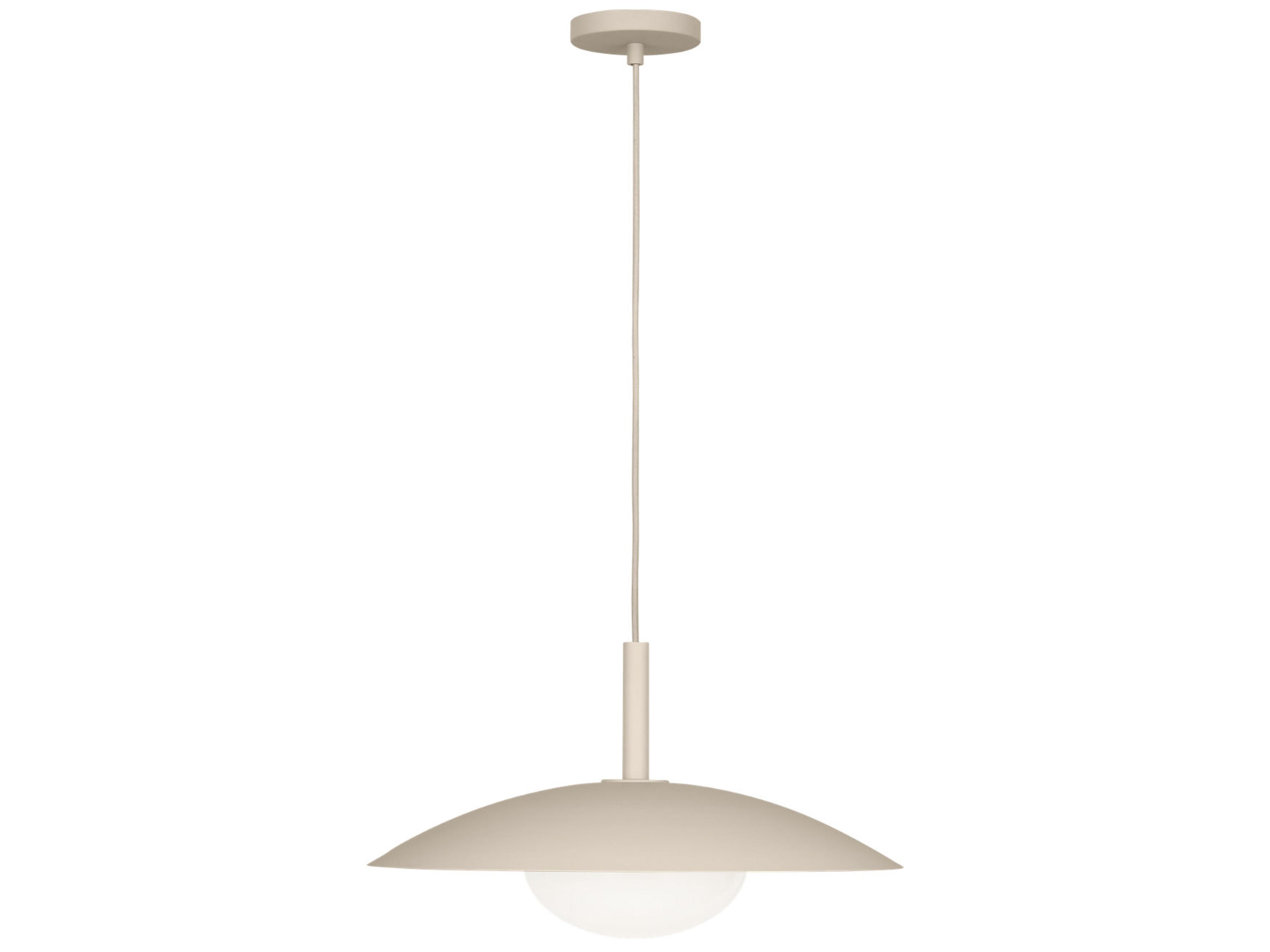 Mont 1-Light Sand Dune Off White Dome Pendant