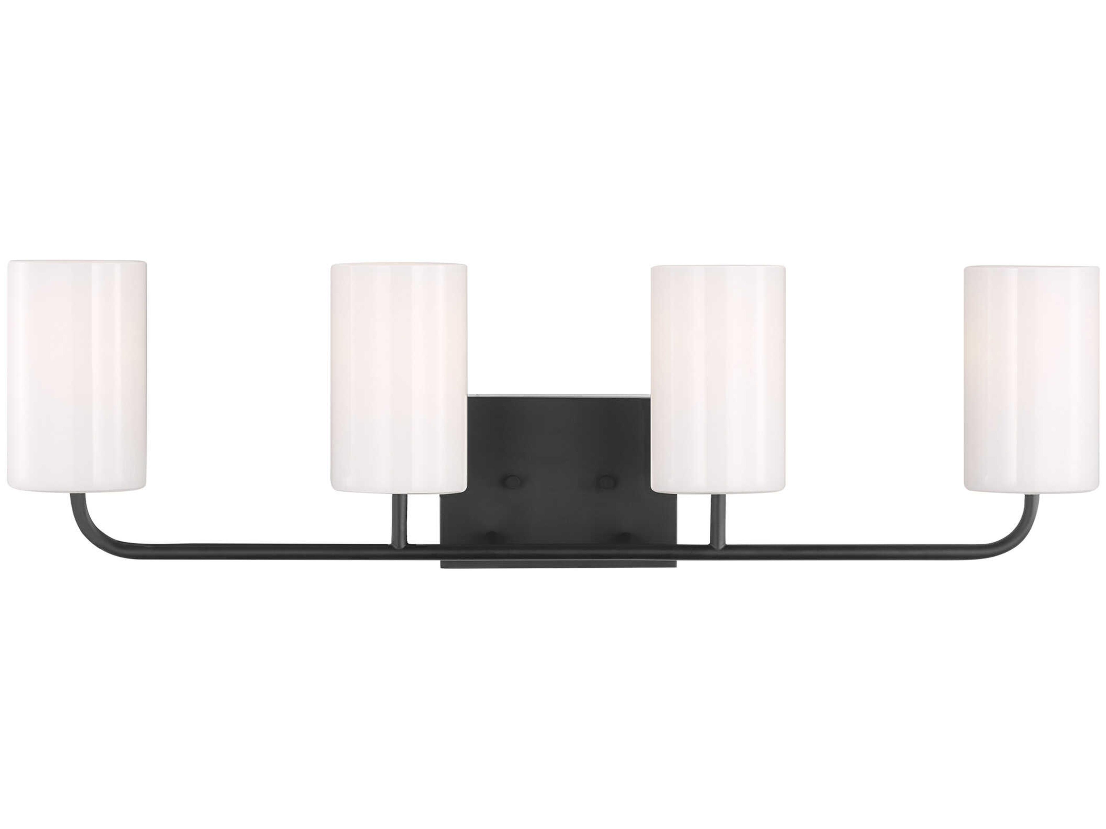 Generation Lighting Rhett 4-Light Midnight Black Vanity Light
