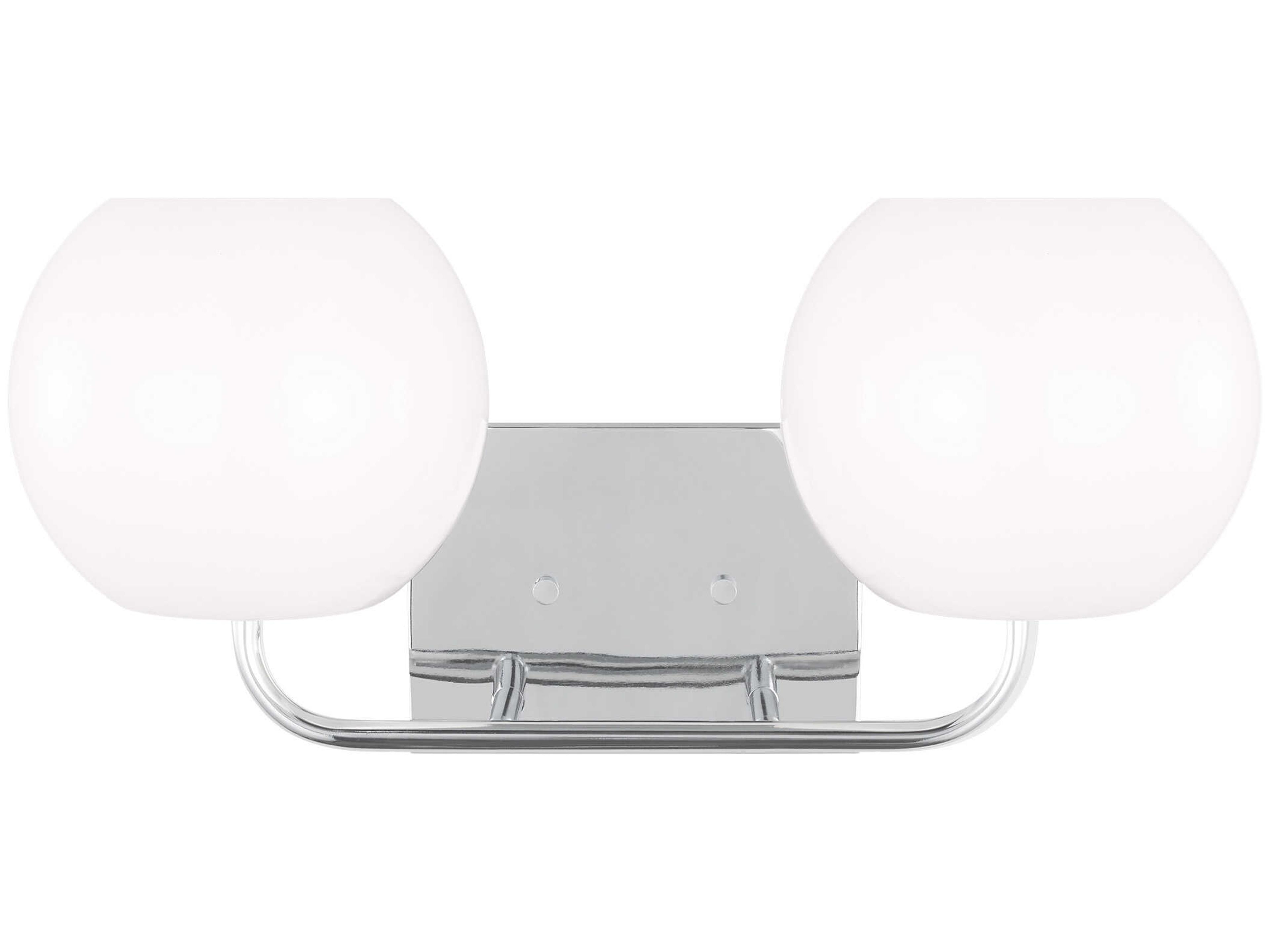 Rory 2-Light Chrome Vanity Light