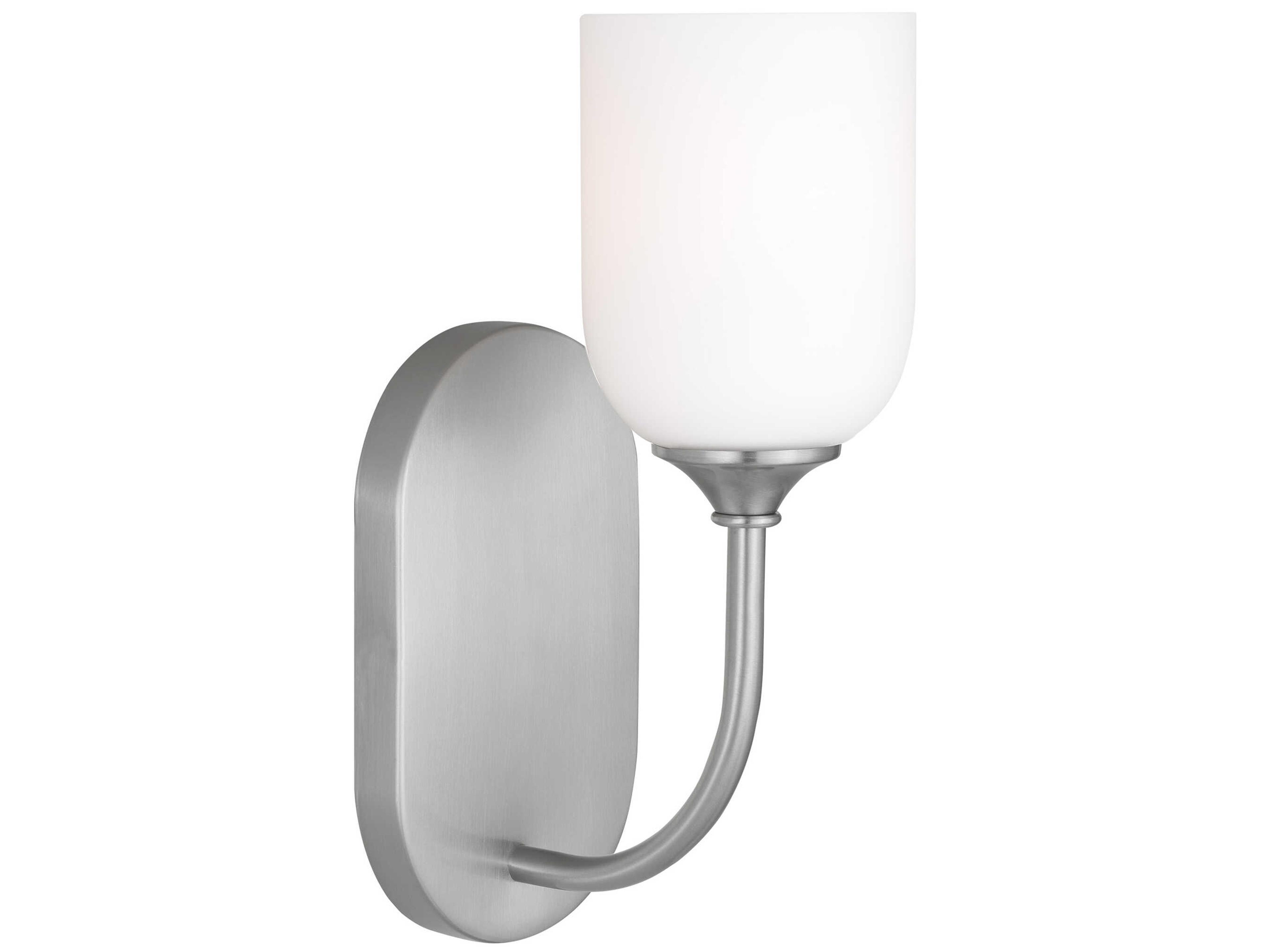 Emile 1-Light Brushed Steel Wall Sconce