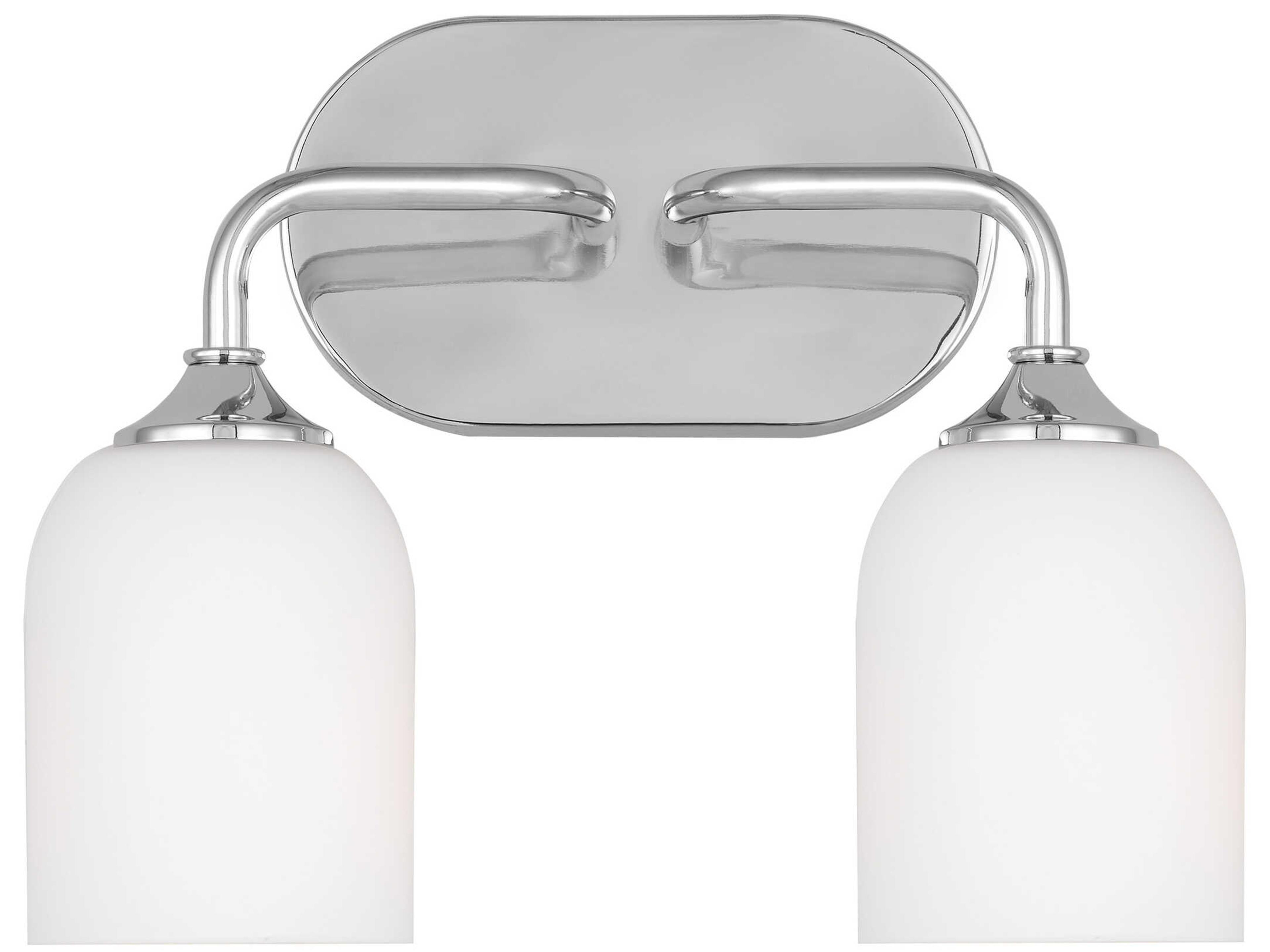 Generation Lighting Emile 2-Light Chrome Vanity Light