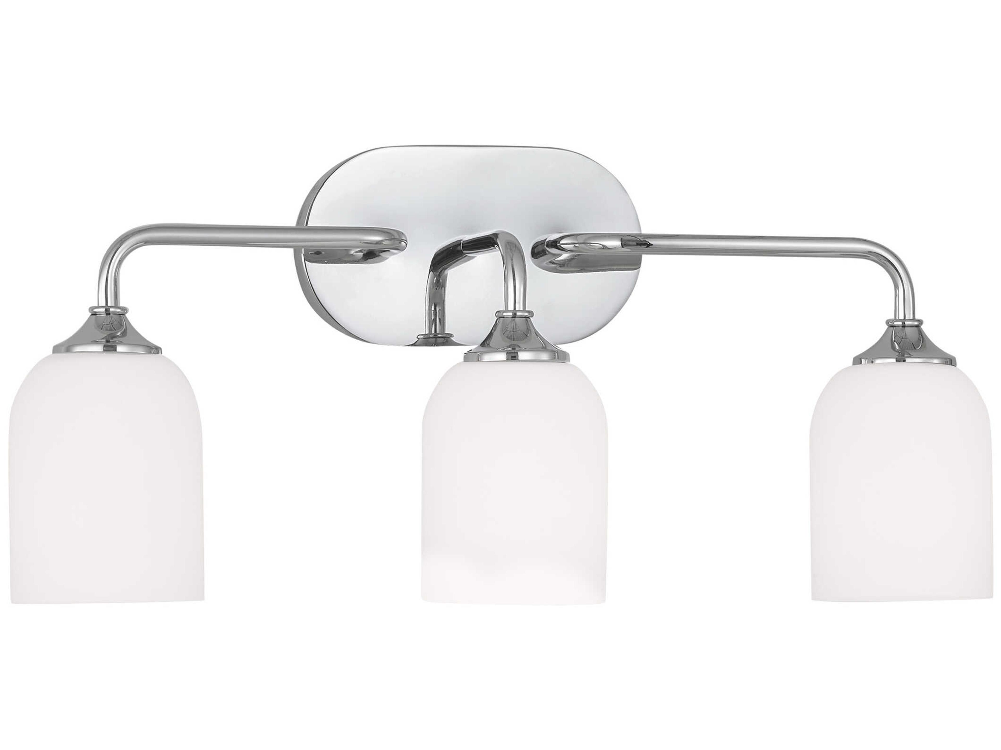 Emile 3-Light Chrome Vanity Light