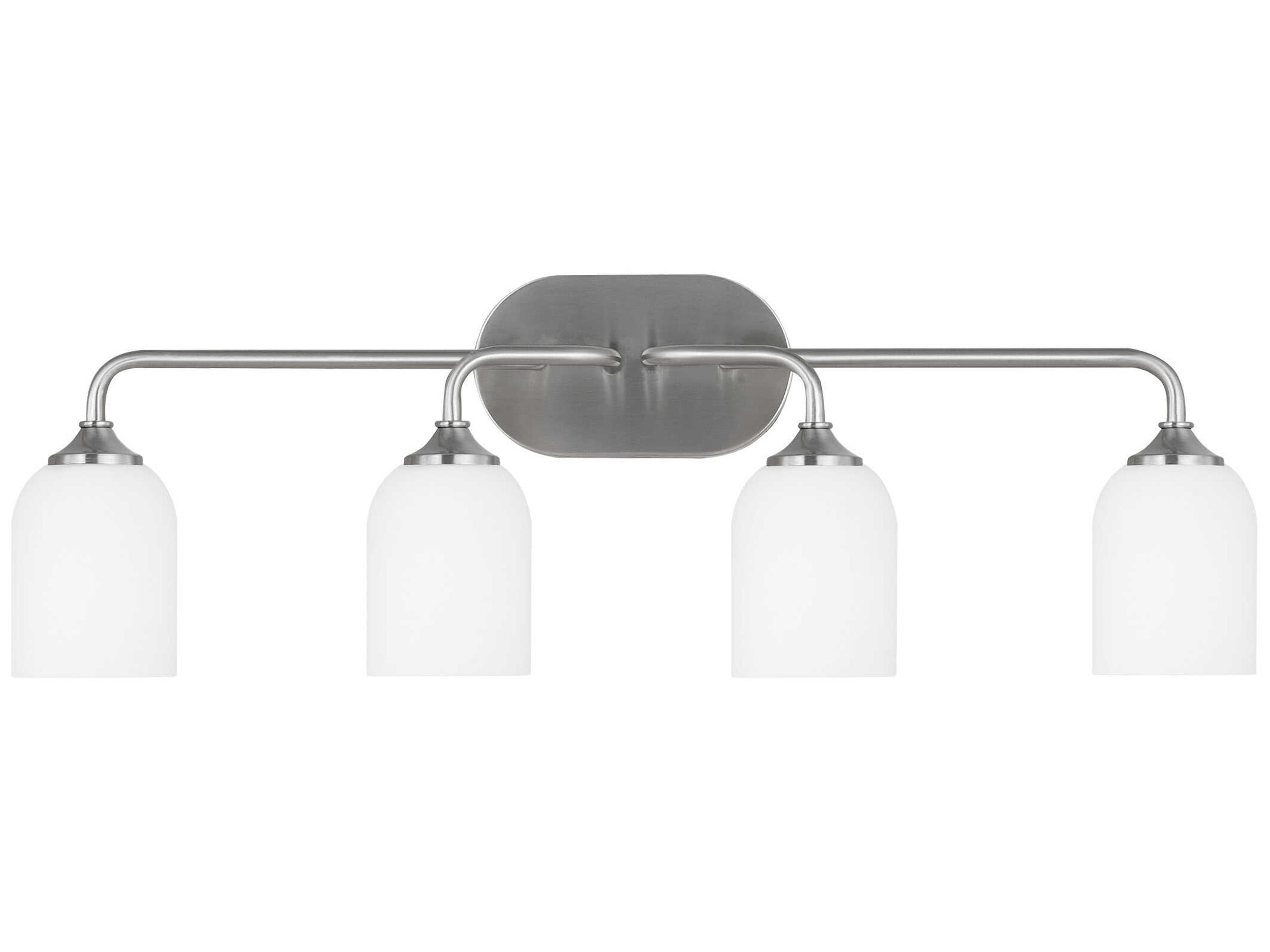 Generation Lighting Emile 4-Light Brushed Steel Vanity Light