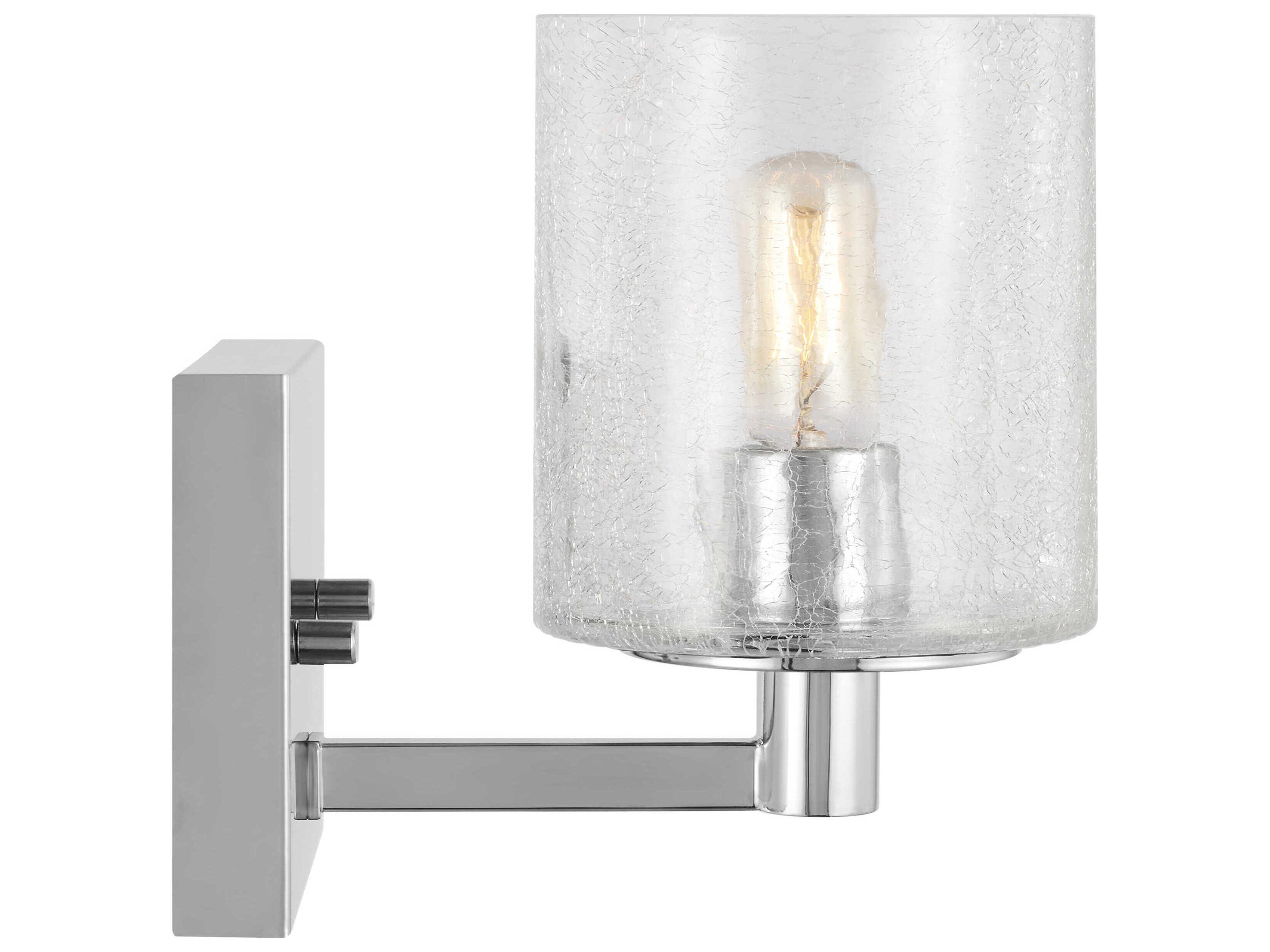 Generation Lighting Parker 1-Light Chrome Wall Sconce
