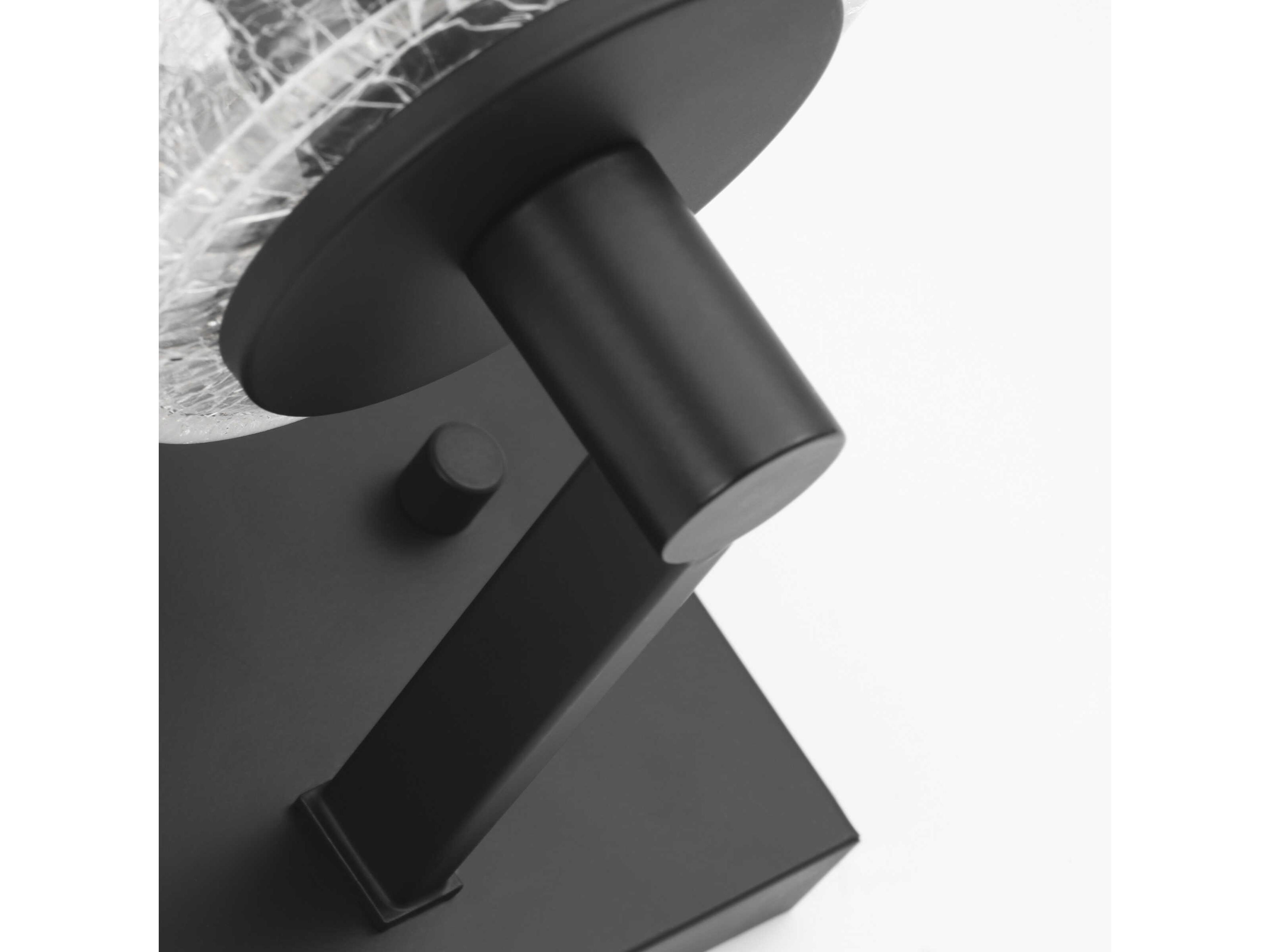 Generation Lighting Parker 1-Light Midnight Black Wall Sconce