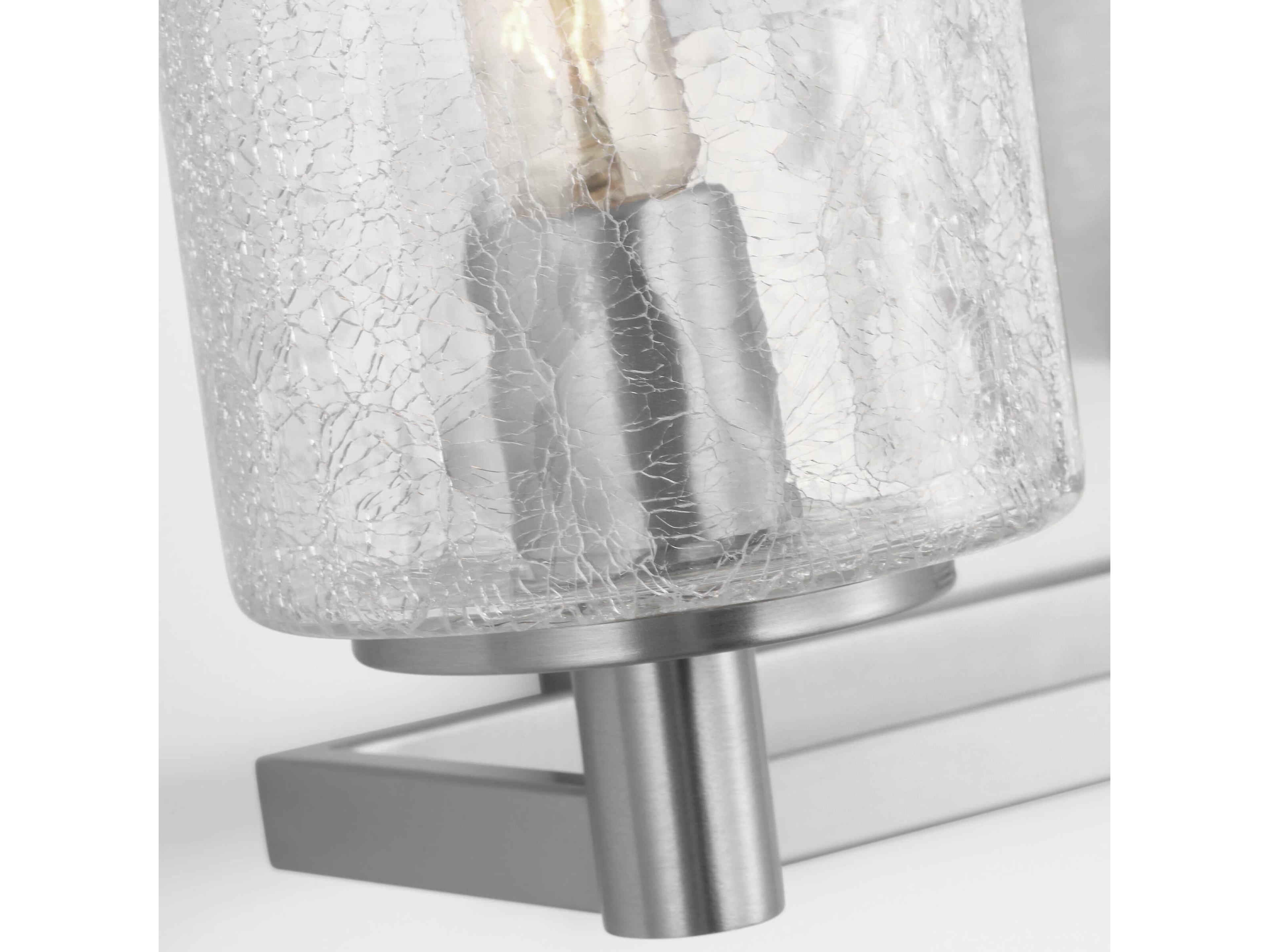 Generation Lighting Parker 2-Light Brushed Steel Vanity Light