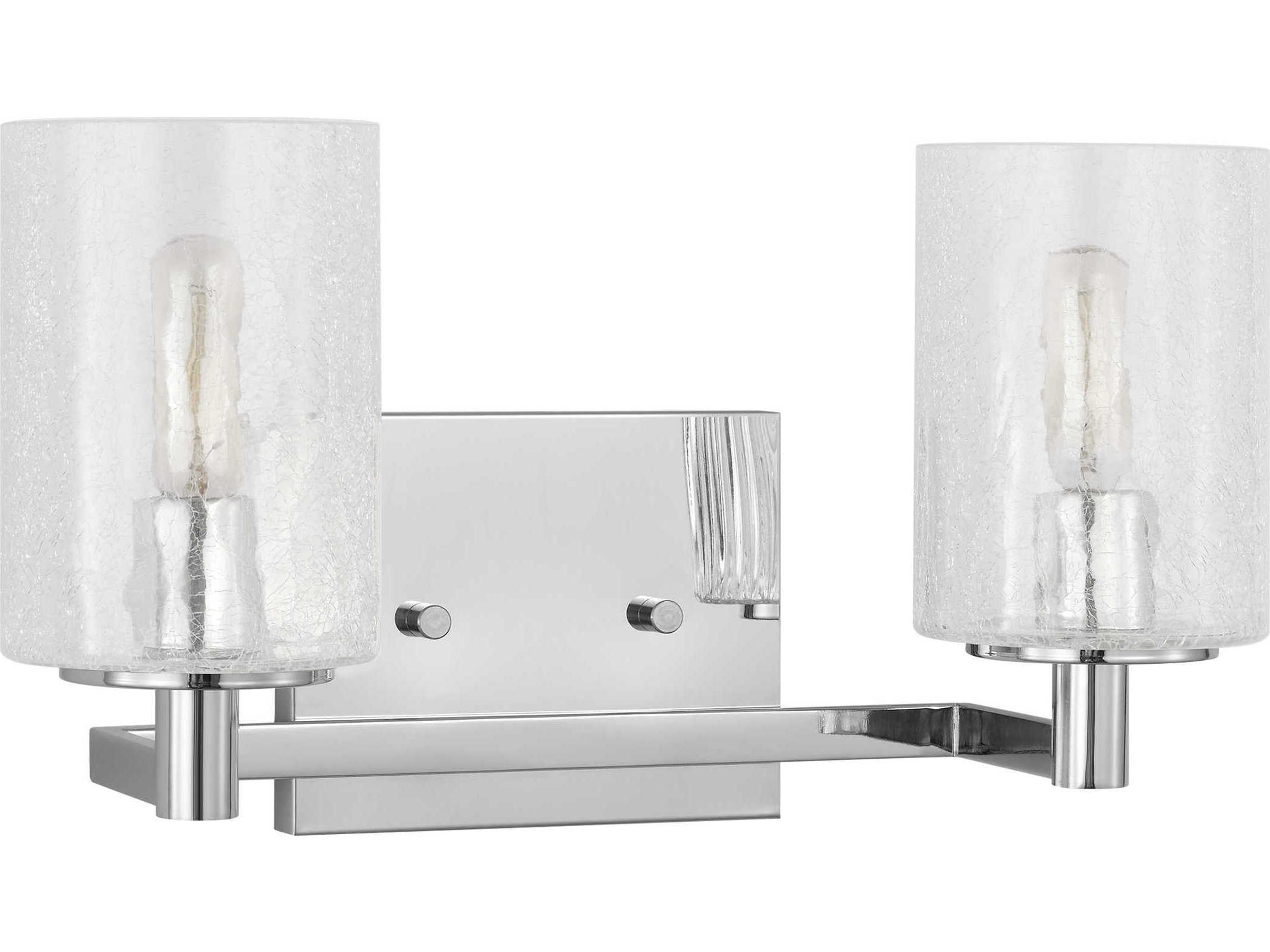 Generation Lighting Parker 2-Light Chrome Vanity Light