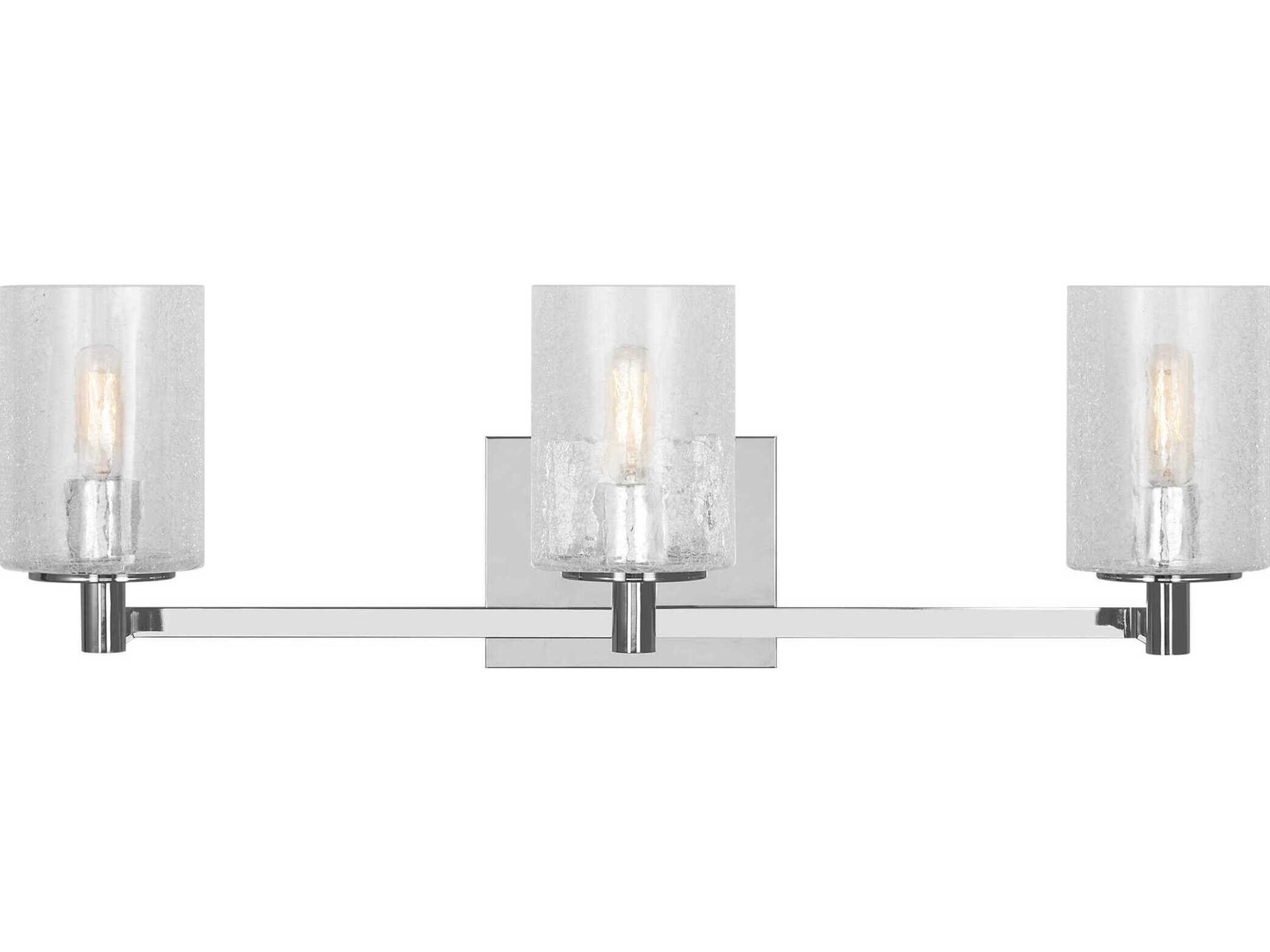 Generation Lighting Parker 3-Light Chrome Vanity Light
