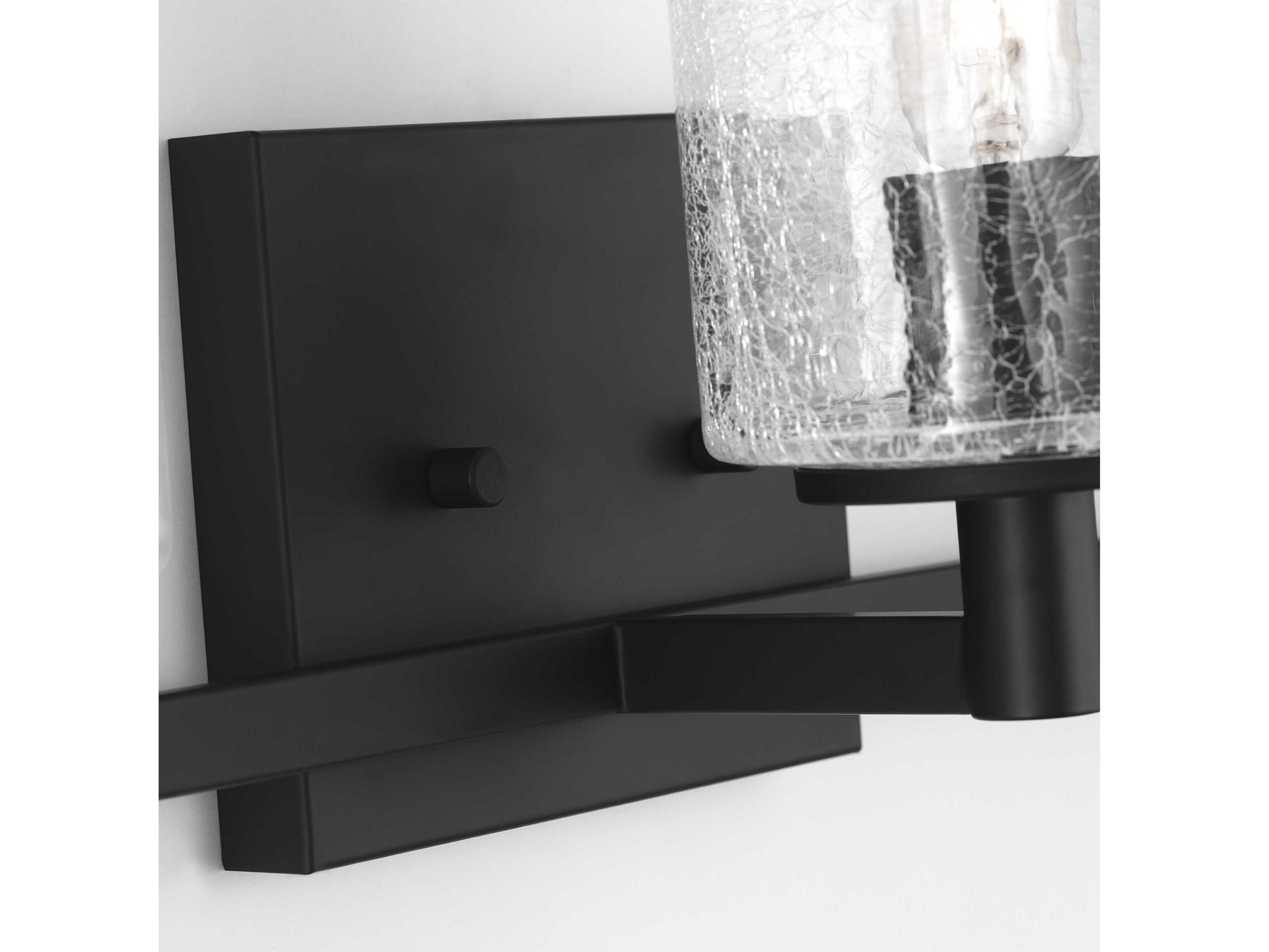 Generation Lighting Parker 3-Light Midnight Black Vanity Light
