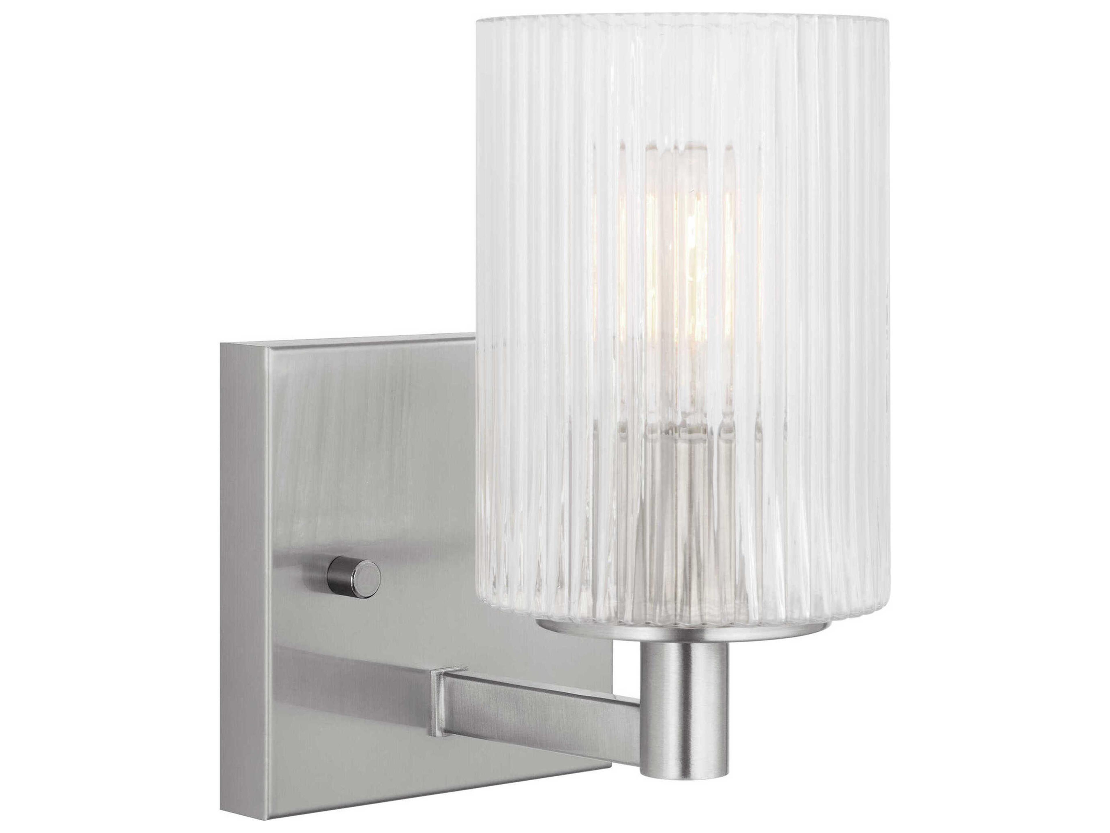 Lando 1-Light Brushed Steel Wall Sconce