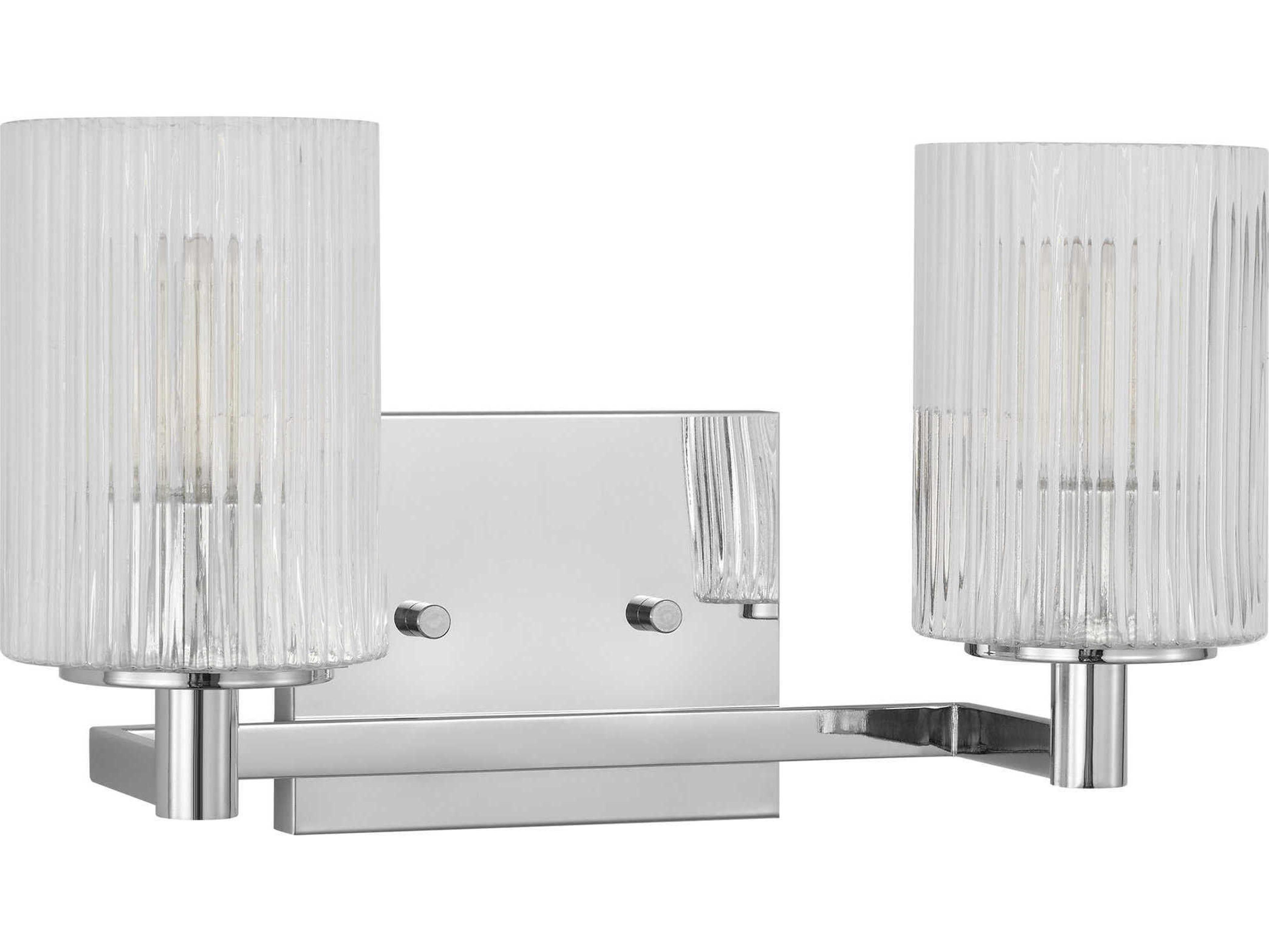 Generation Lighting Lando 2-Light Chrome Vanity Light