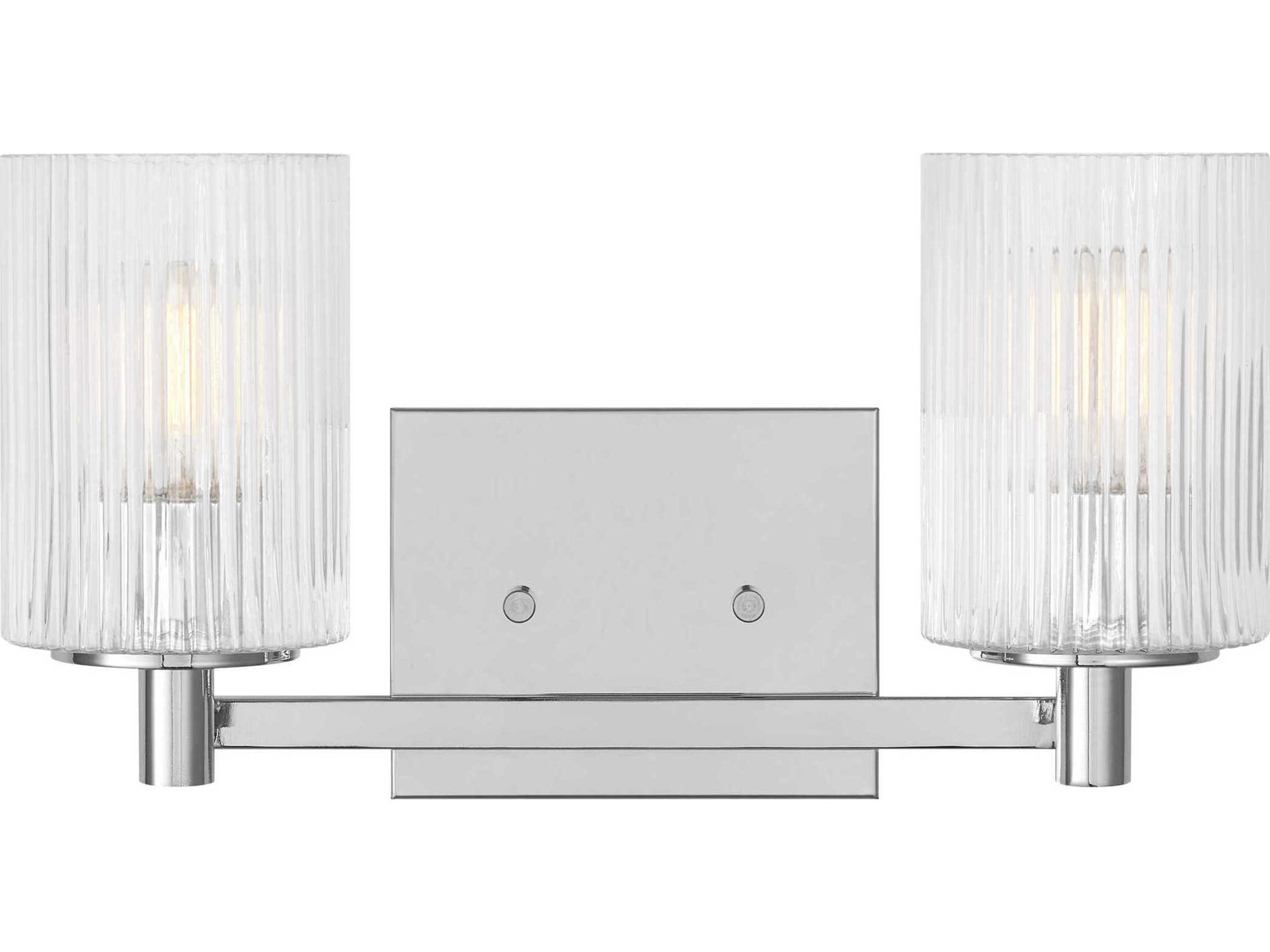 Generation Lighting Lando 2-Light Chrome Vanity Light