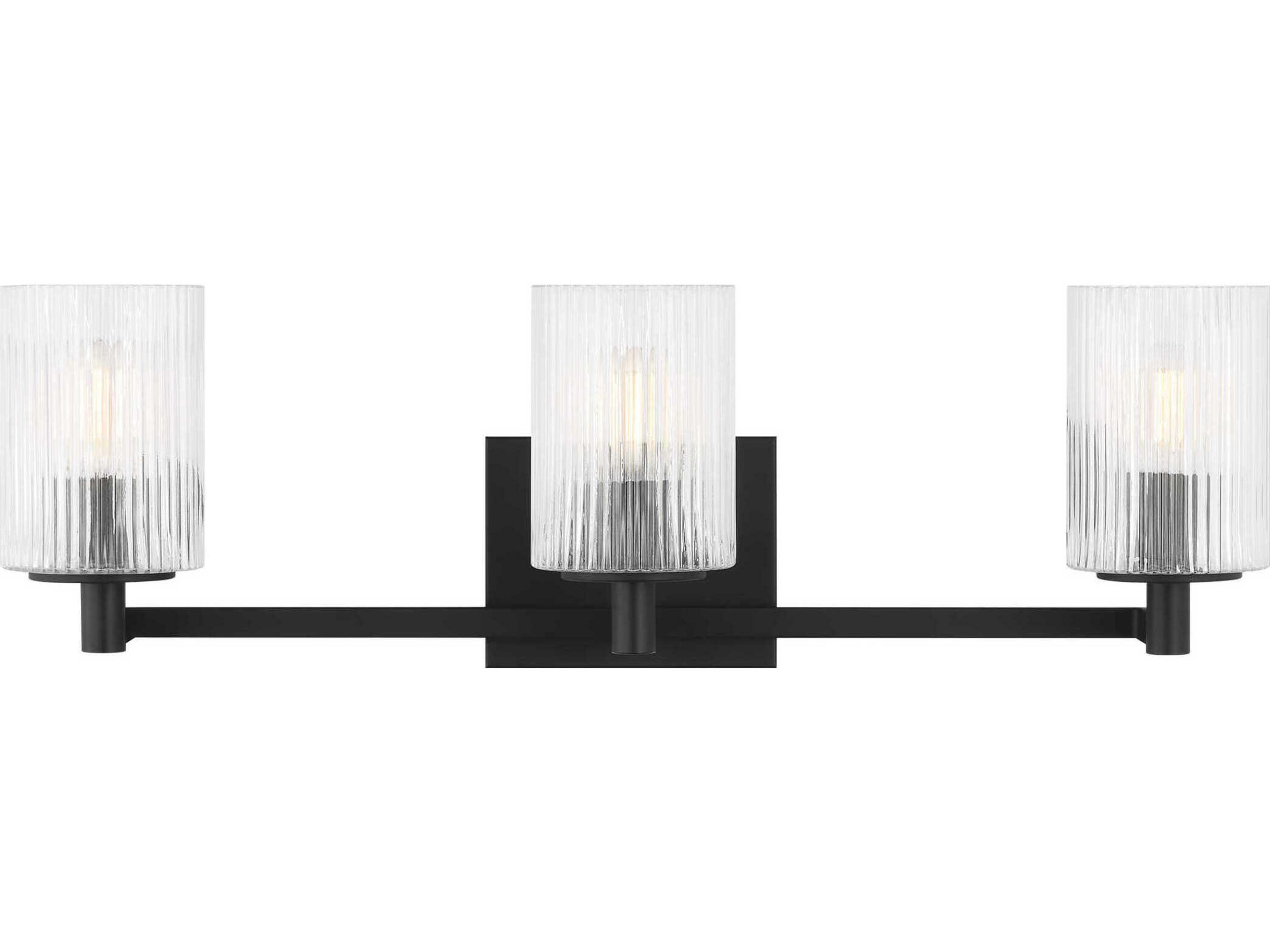 Generation Lighting Lando 3-Light Midnight Black Vanity Light