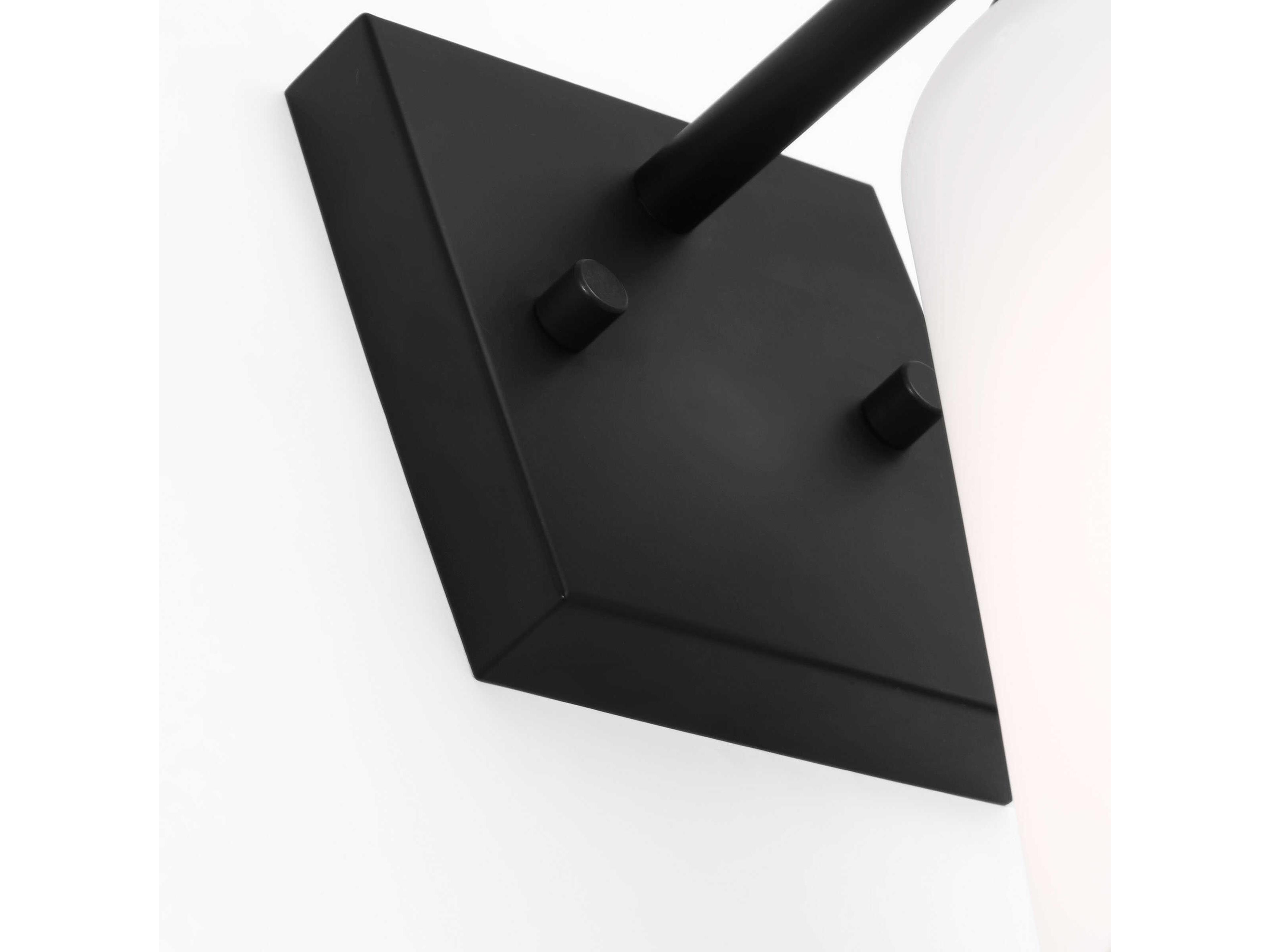 Generation Lighting Miles 1-Light Midnight Black Wall Sconce